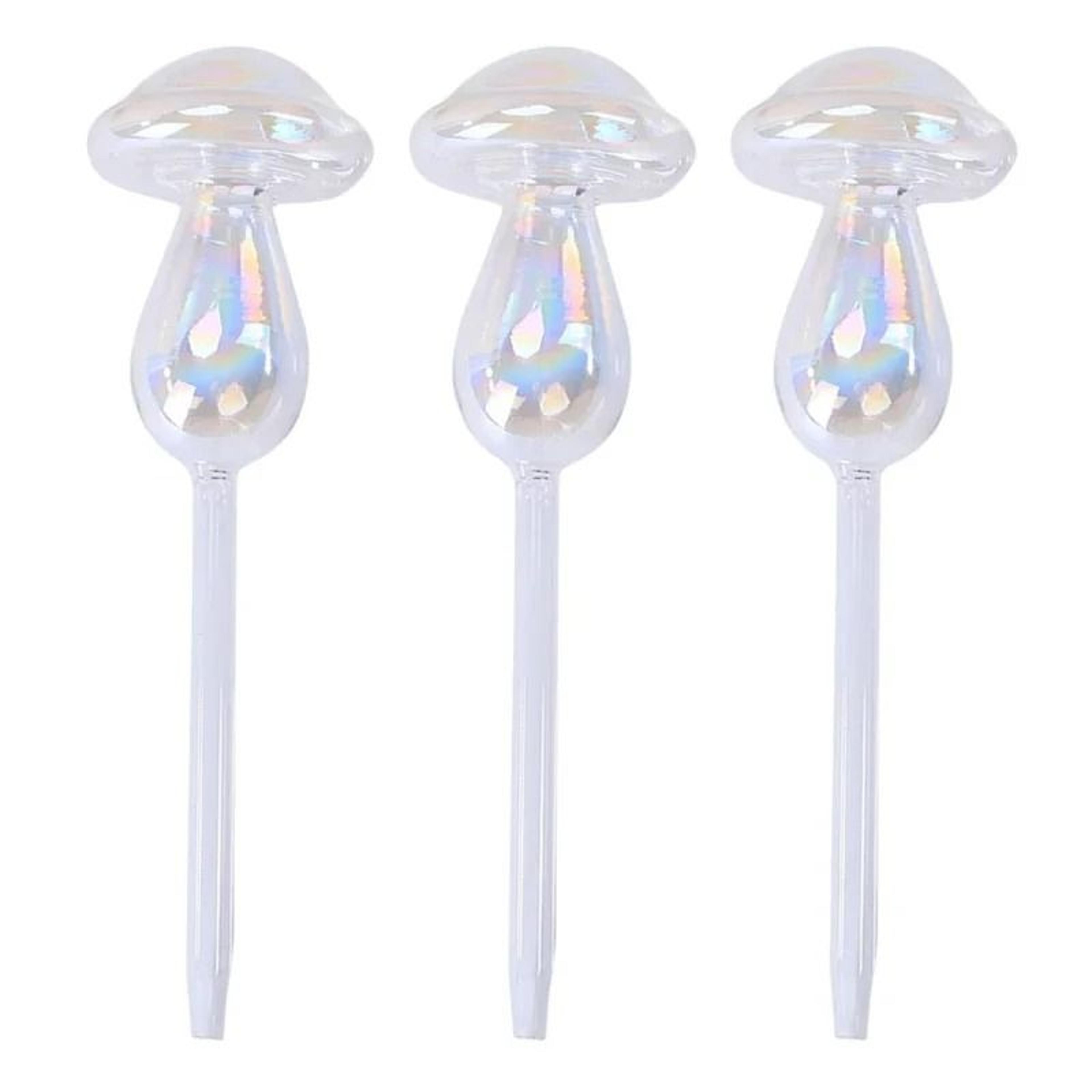 Decorative Glass Mushroom Self Watering Bulbs For Indoor Outdoor Potted Plant Care 3