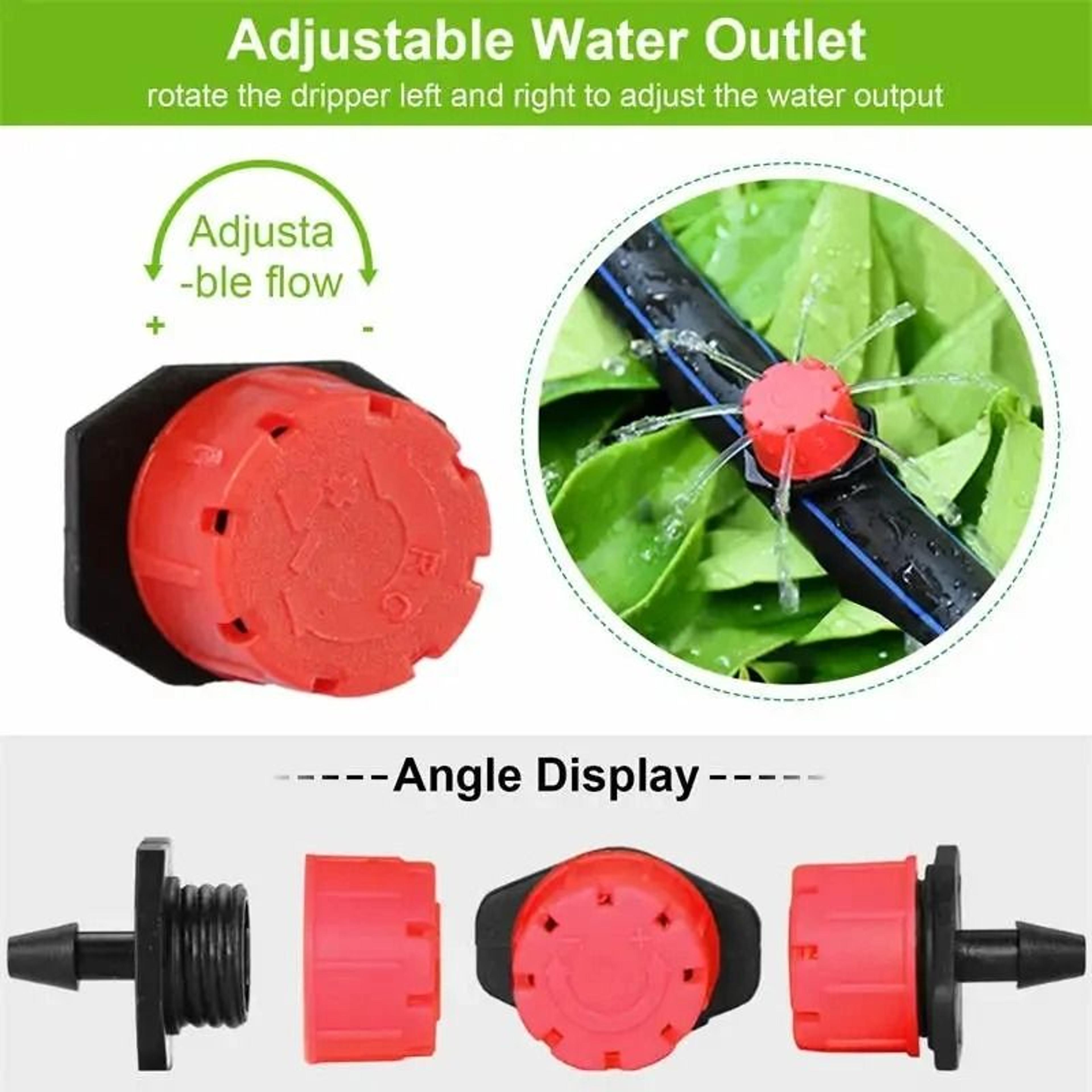 Adjustable Micro Drip Irrigation Emitters For Garden Greenhouse Balcony Plant Watering Systems 8