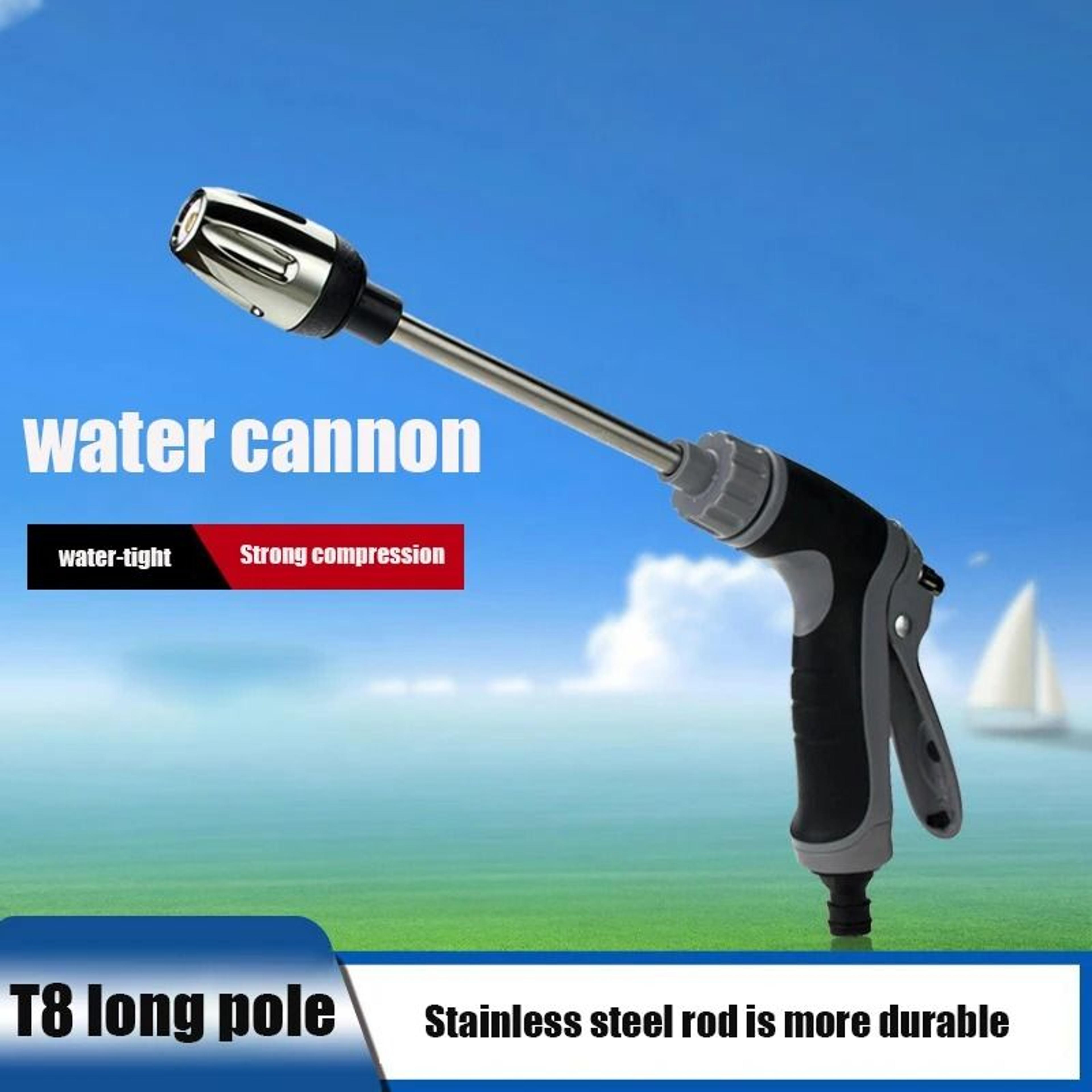 long reach high pressure garden hose spray gun for watering and cleaning