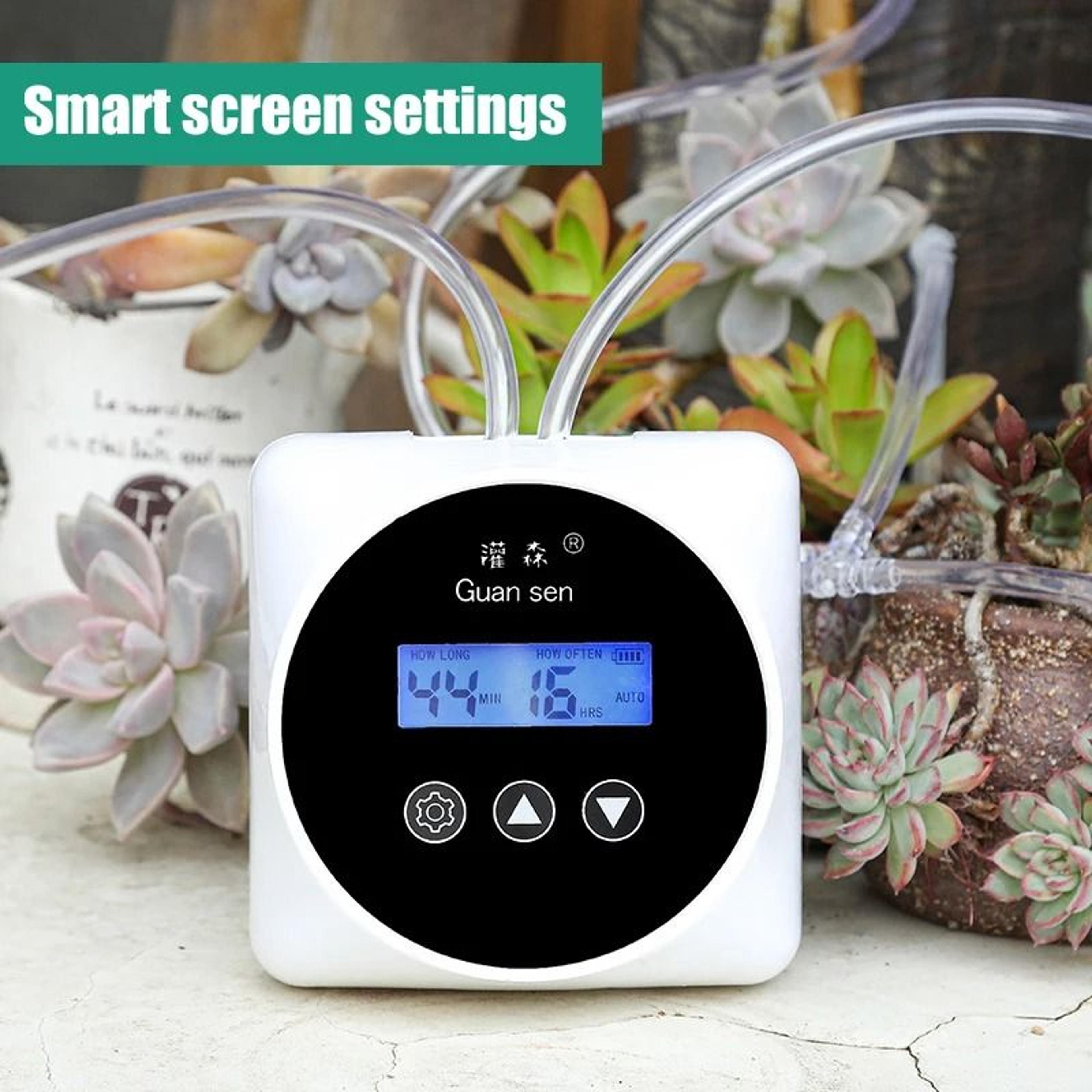 automatic drip irrigation system with timer pump for indoor plants and greenhouses