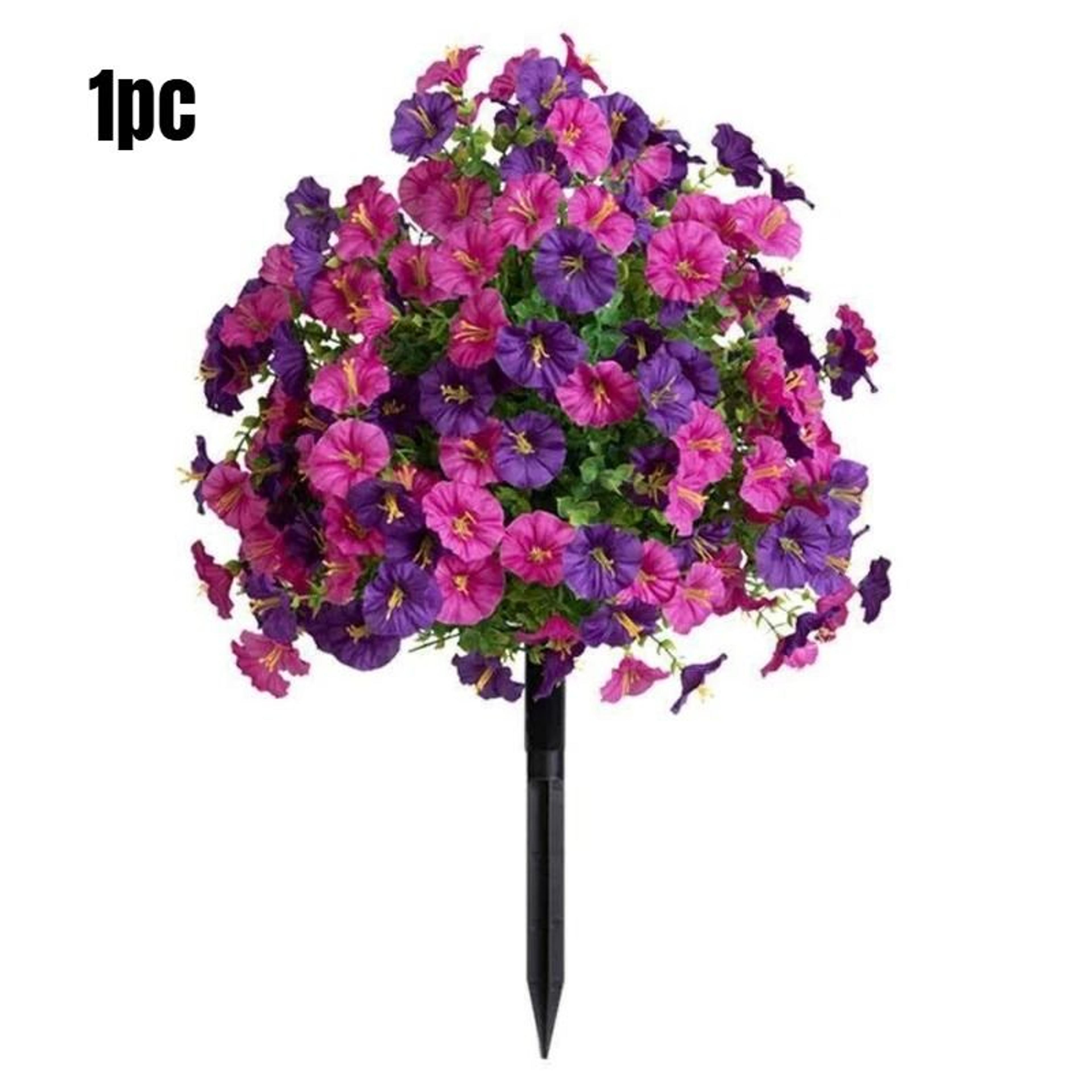 Lifelike Artificial Morning Glory Garden Stakes 1