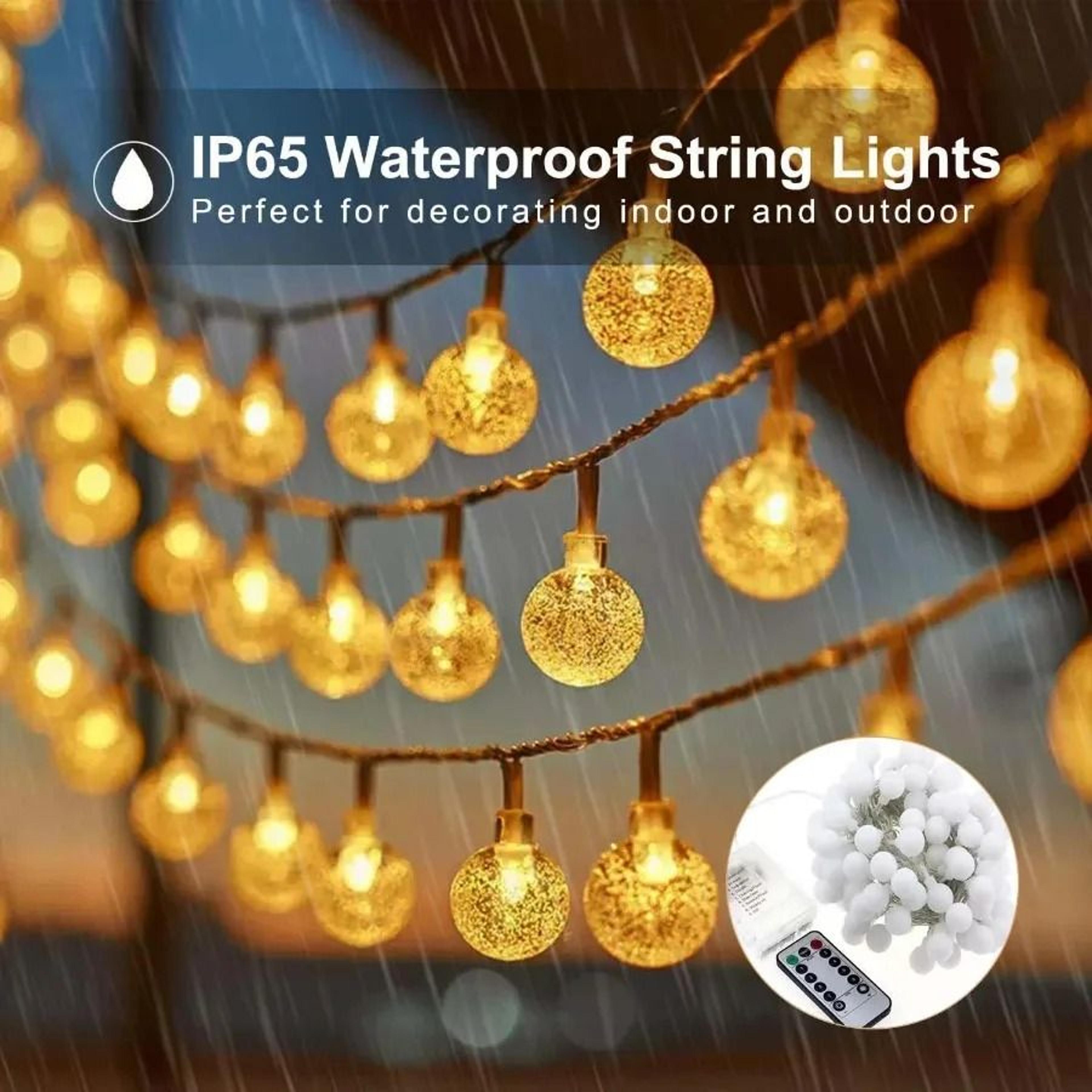 Solar Powered Waterproof LED String Lights 7