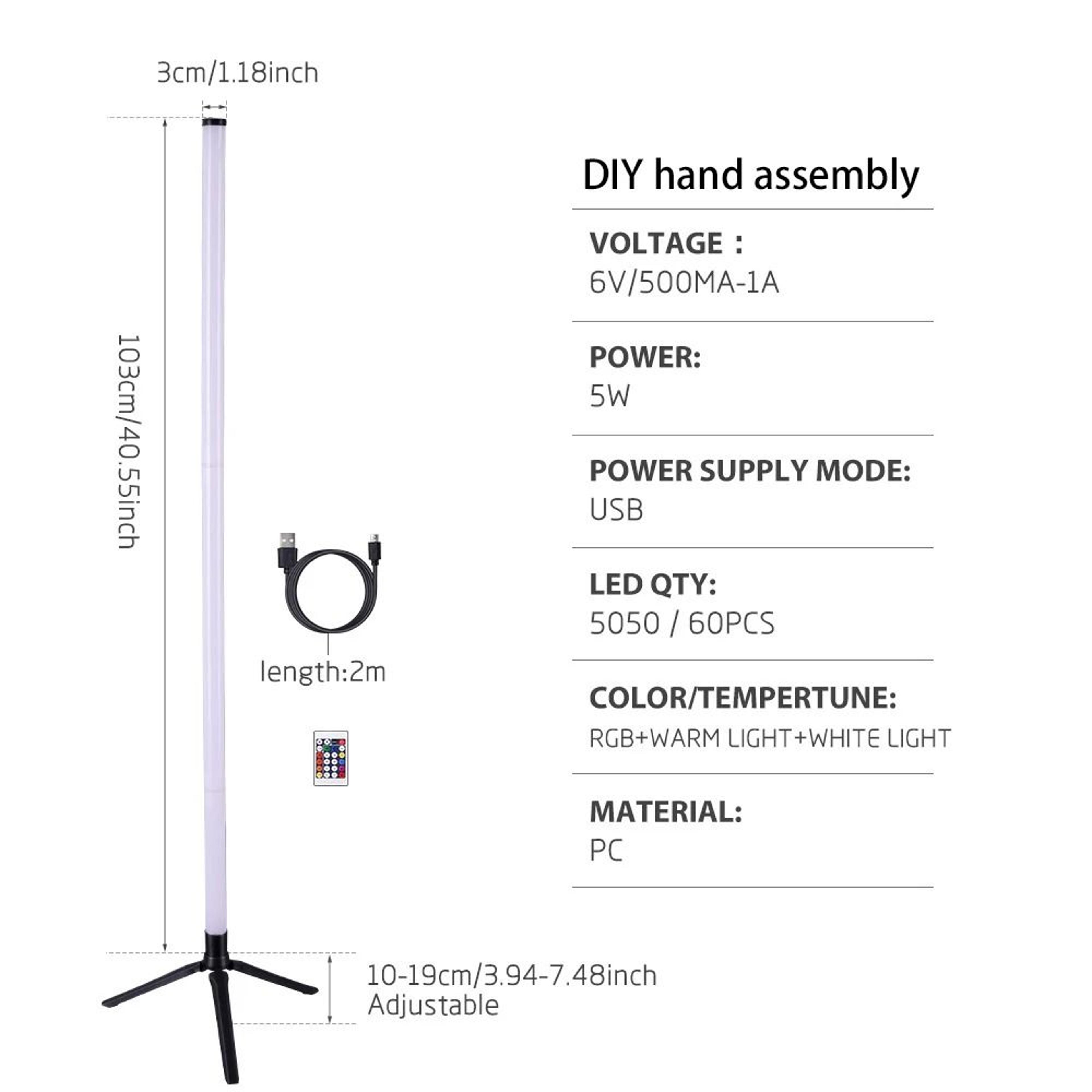Modern LED Corner Mood Lamp With Music Sync 5