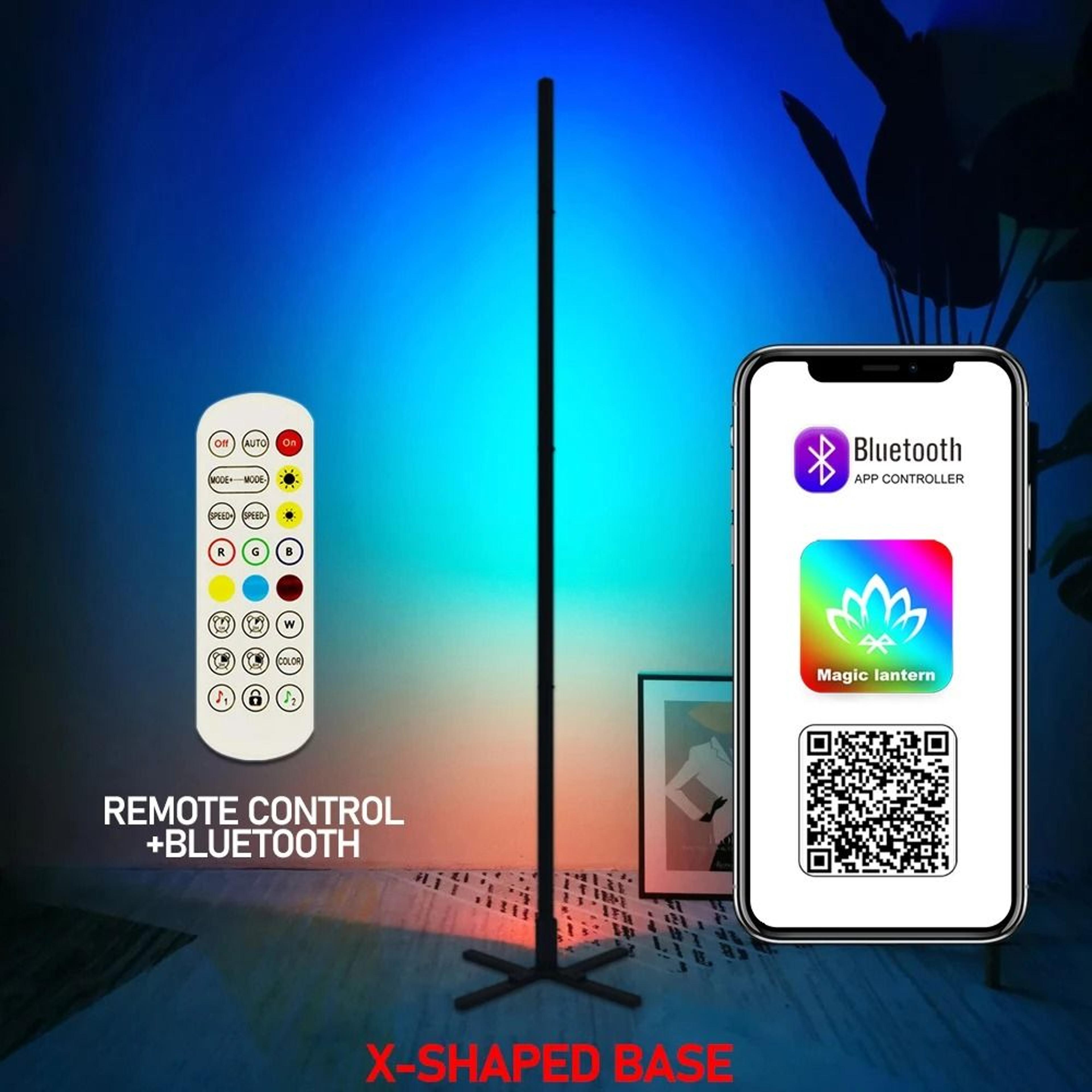Smart RGBIC Floor Lamp With Tuya App Remote And Music Sync 5