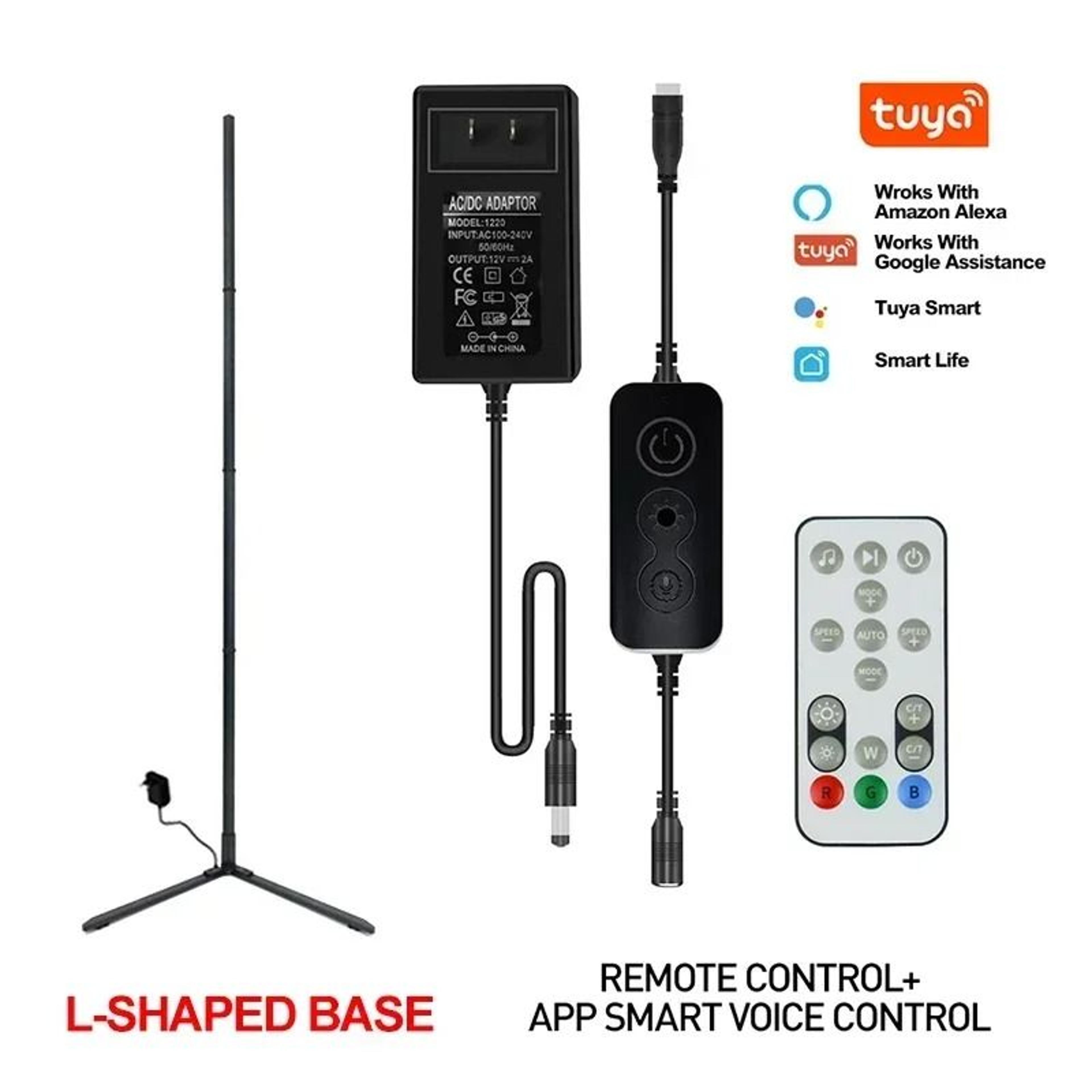 Smart Tuya RGB Corner Floor Lamp With App Remote Mood Lighting 3