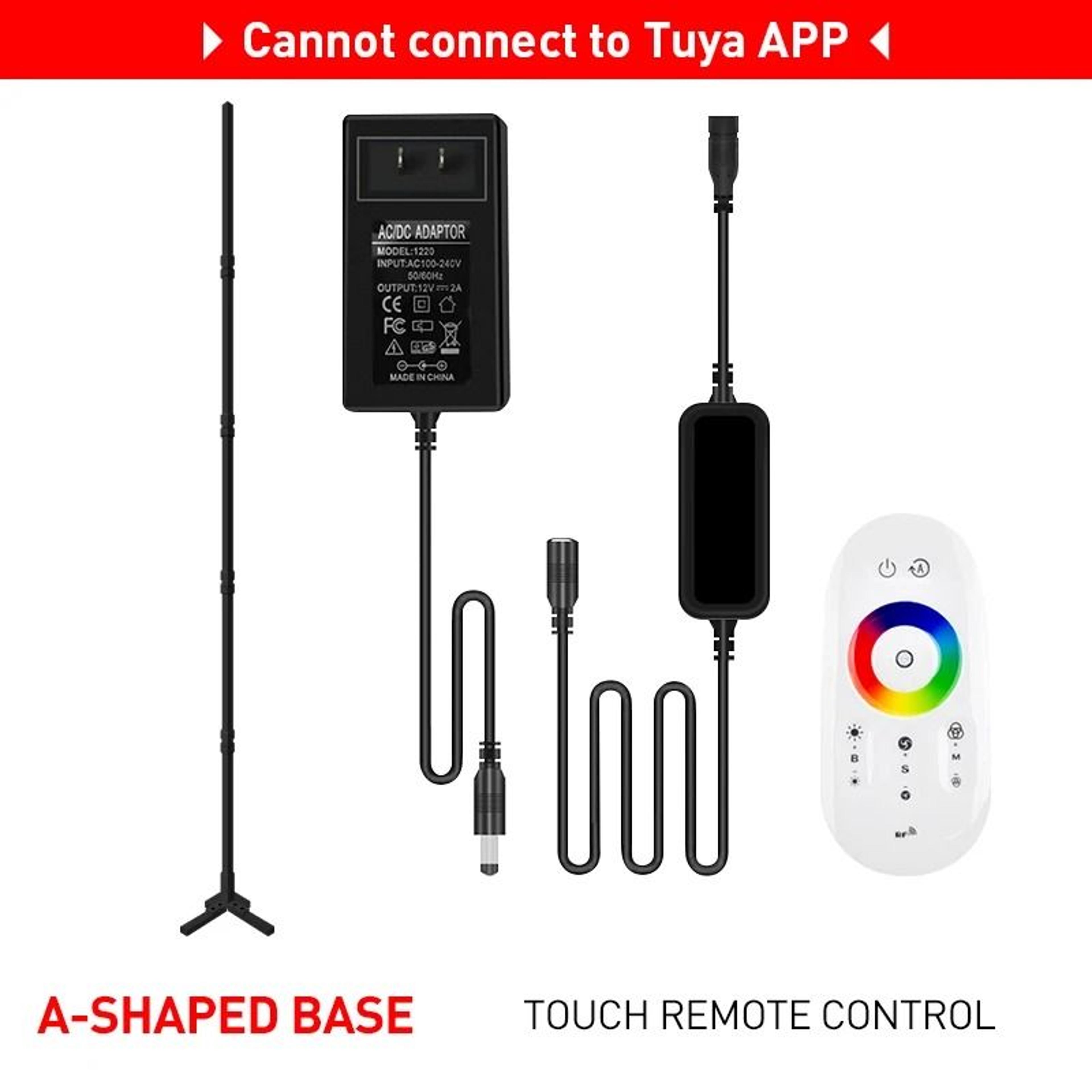 Smart Tuya RGB Corner Floor Lamp With App And Remote Mood Lighting 1