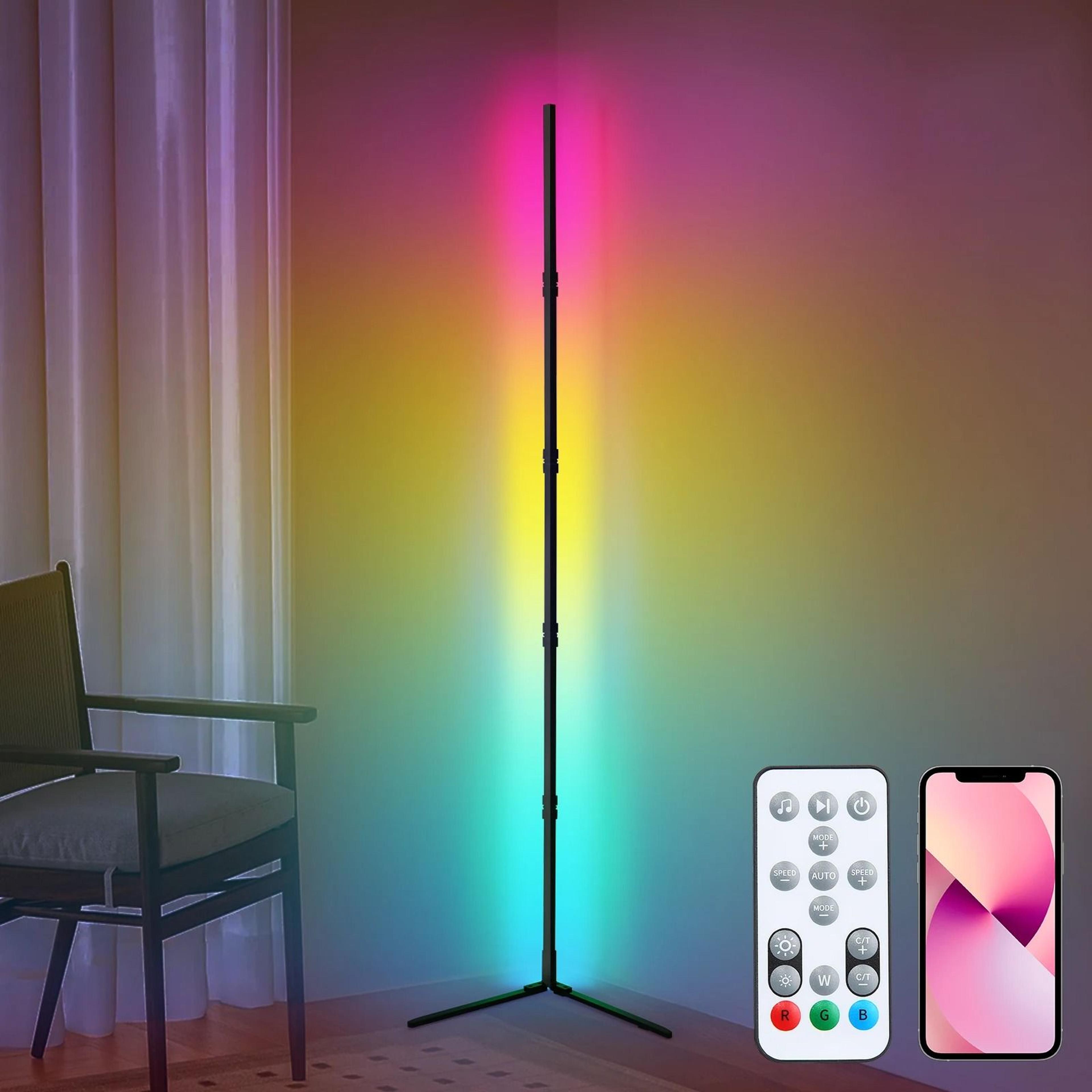 Smart Tuya RGB Corner Floor Lamp With App And Remote Mood Lighting 13