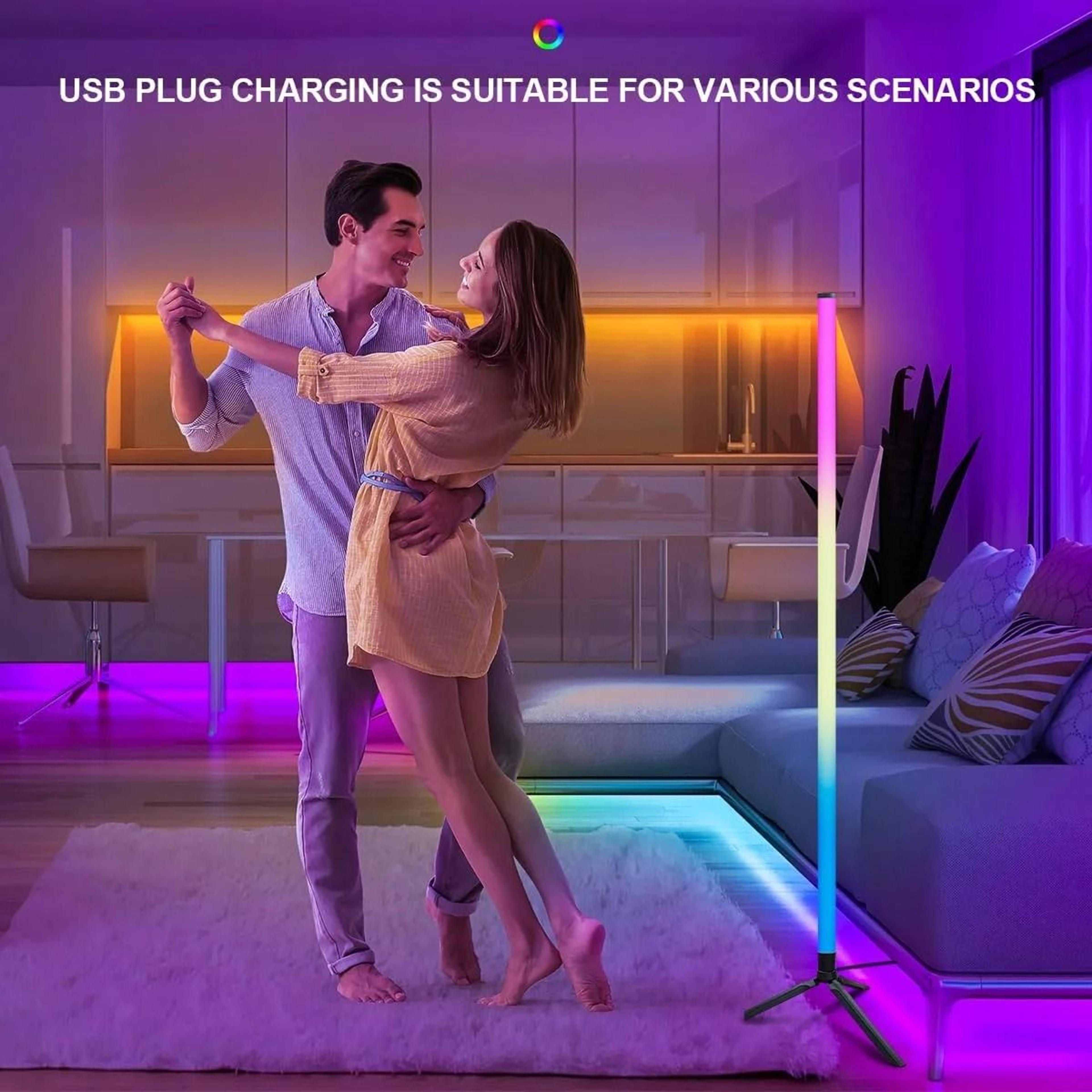 Smart RGB Corner Floor Lamp With App Remote And Music Sync 2