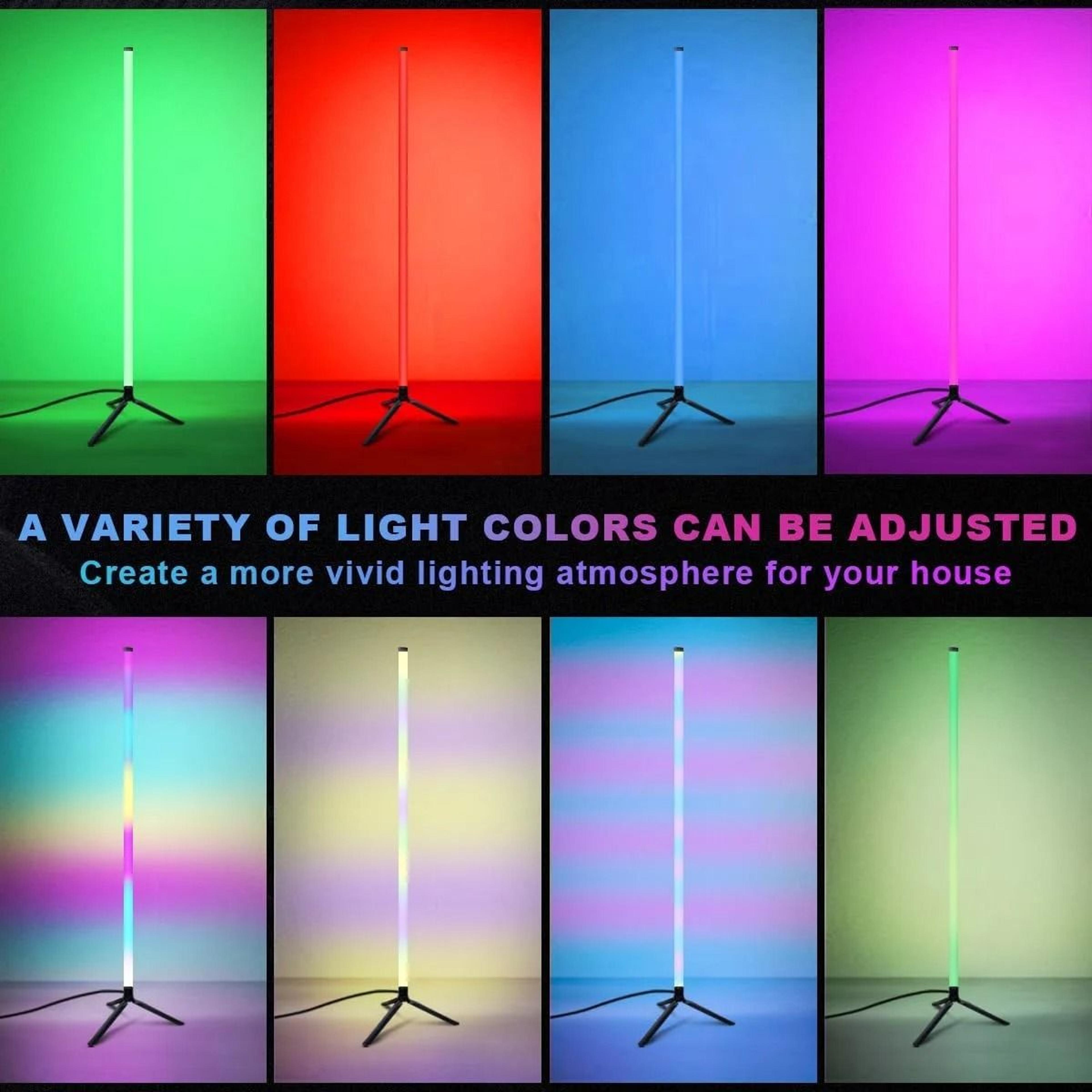 Smart RGB Corner Floor Lamp With App Remote And Music Sync 3
