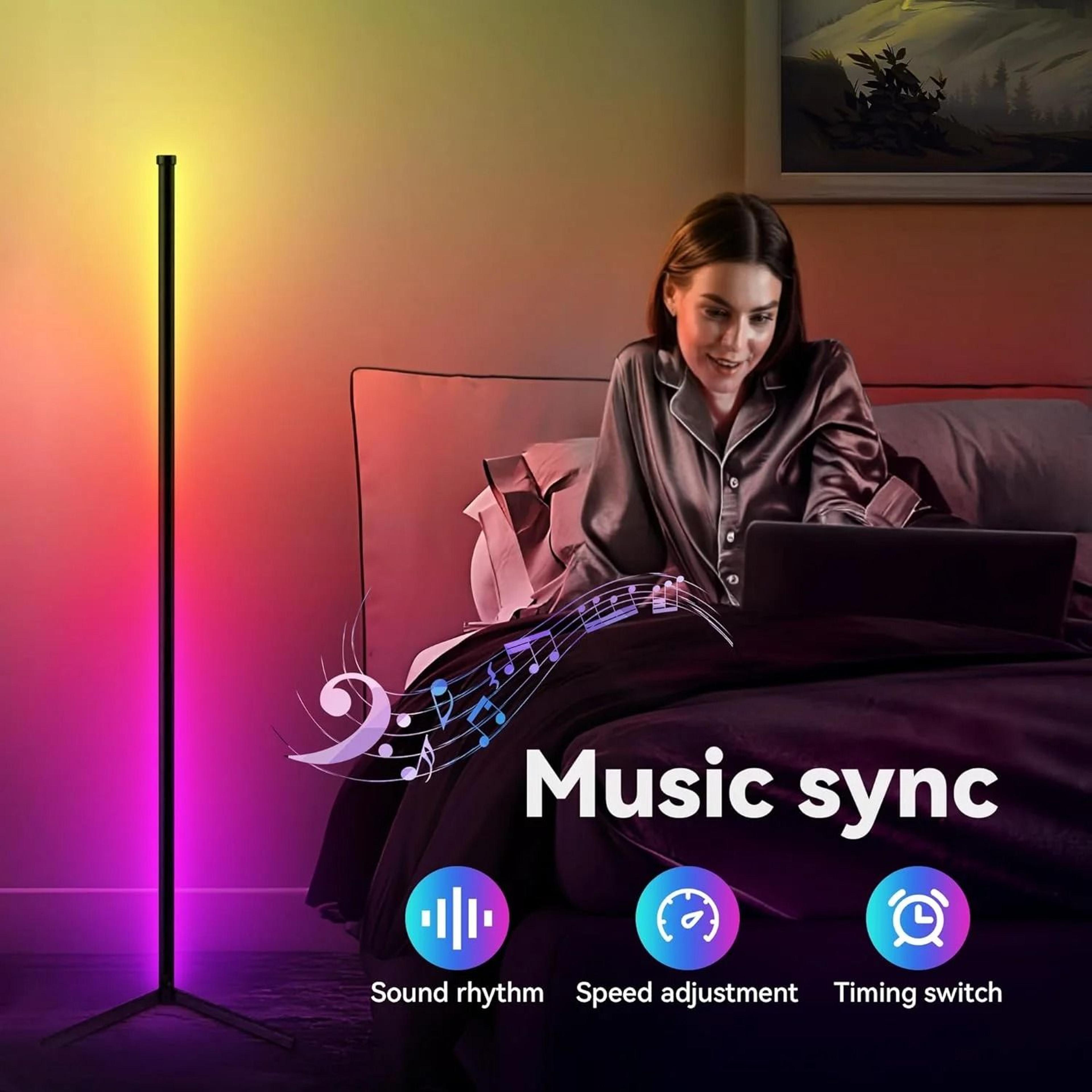 LumiSync Smart RGB Corner Floor Lamp 5