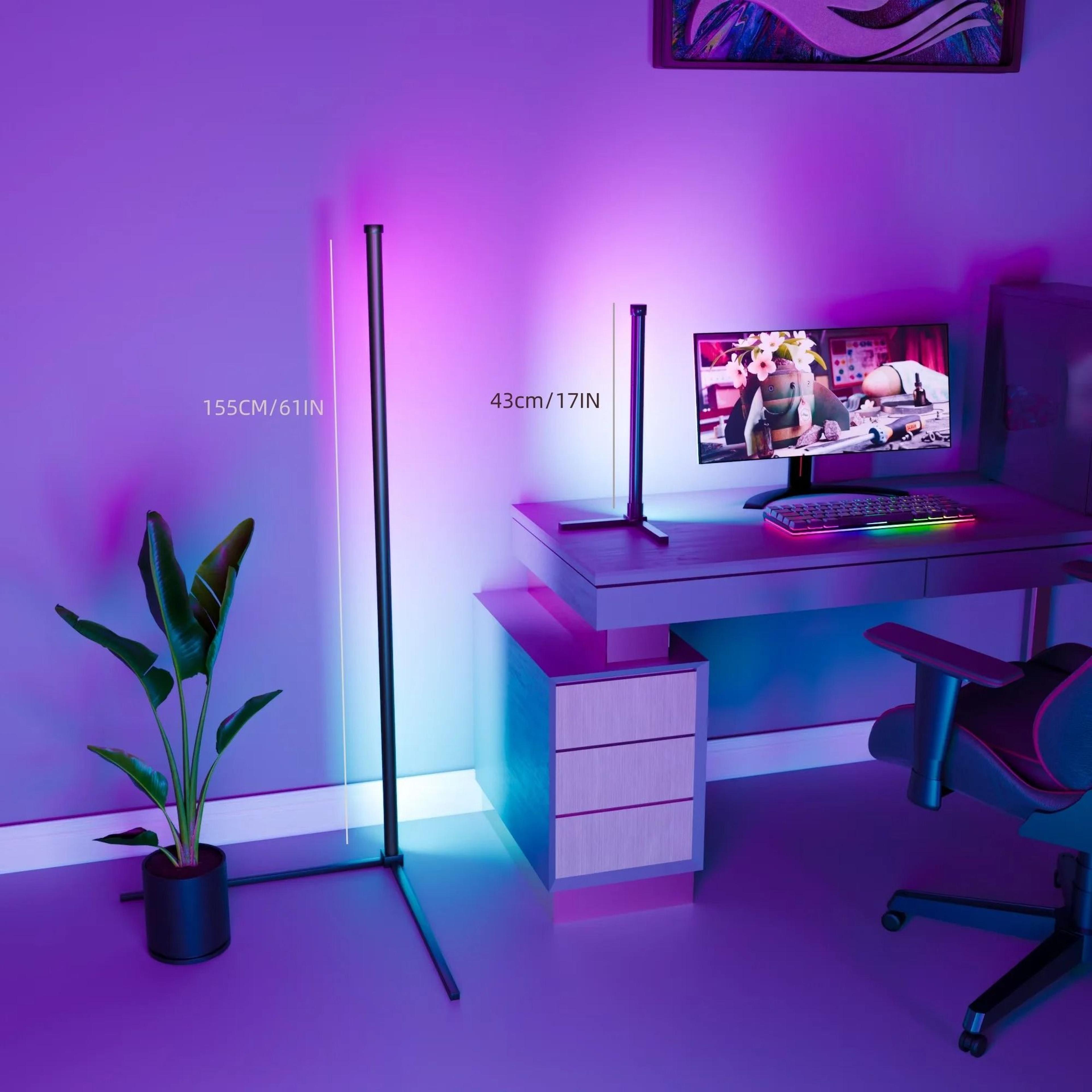 LumiSync Smart RGB Corner Floor Lamp 7