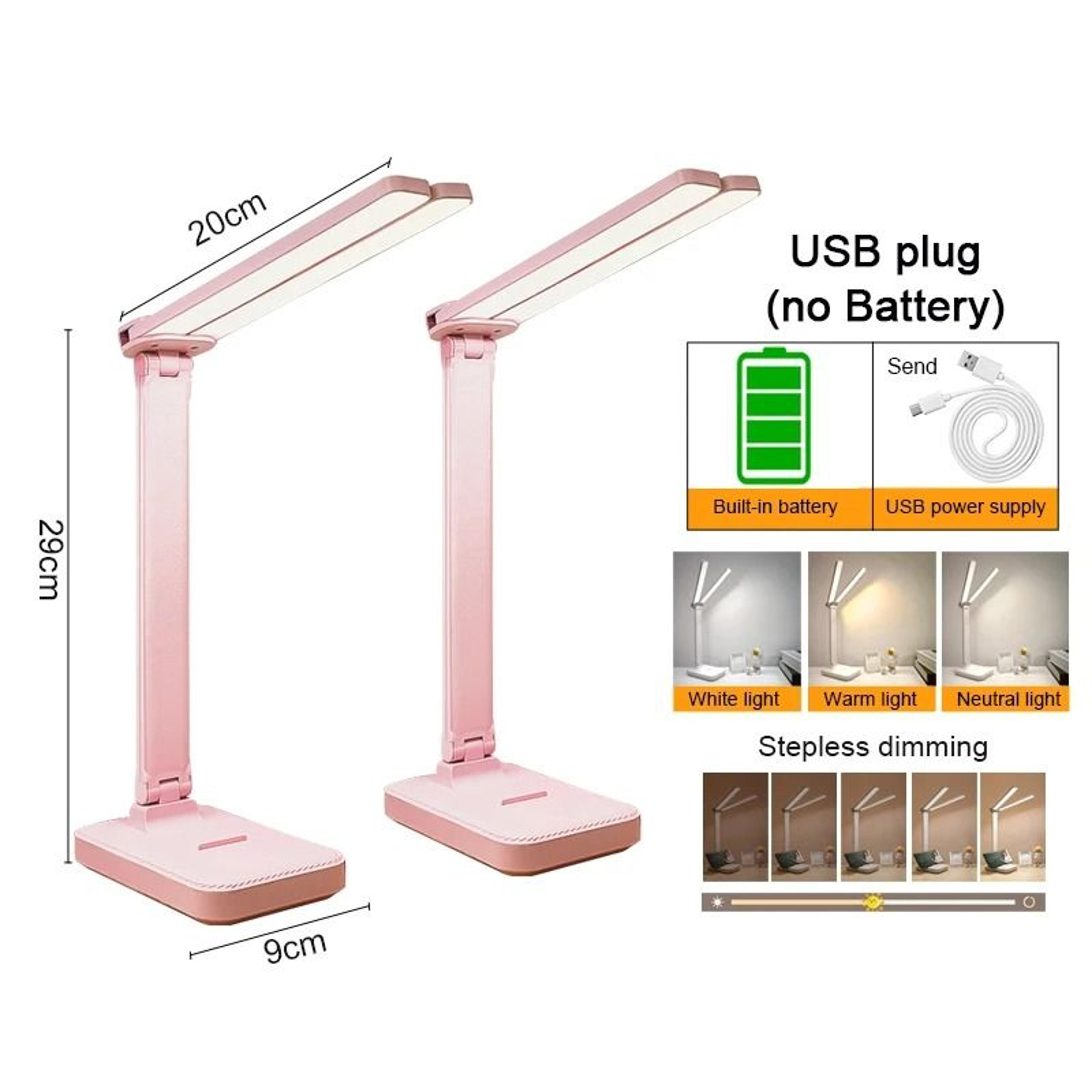 LumiFlex Rechargeable Foldable Touch LED Desk Lamp With Three Brightness Levels 8