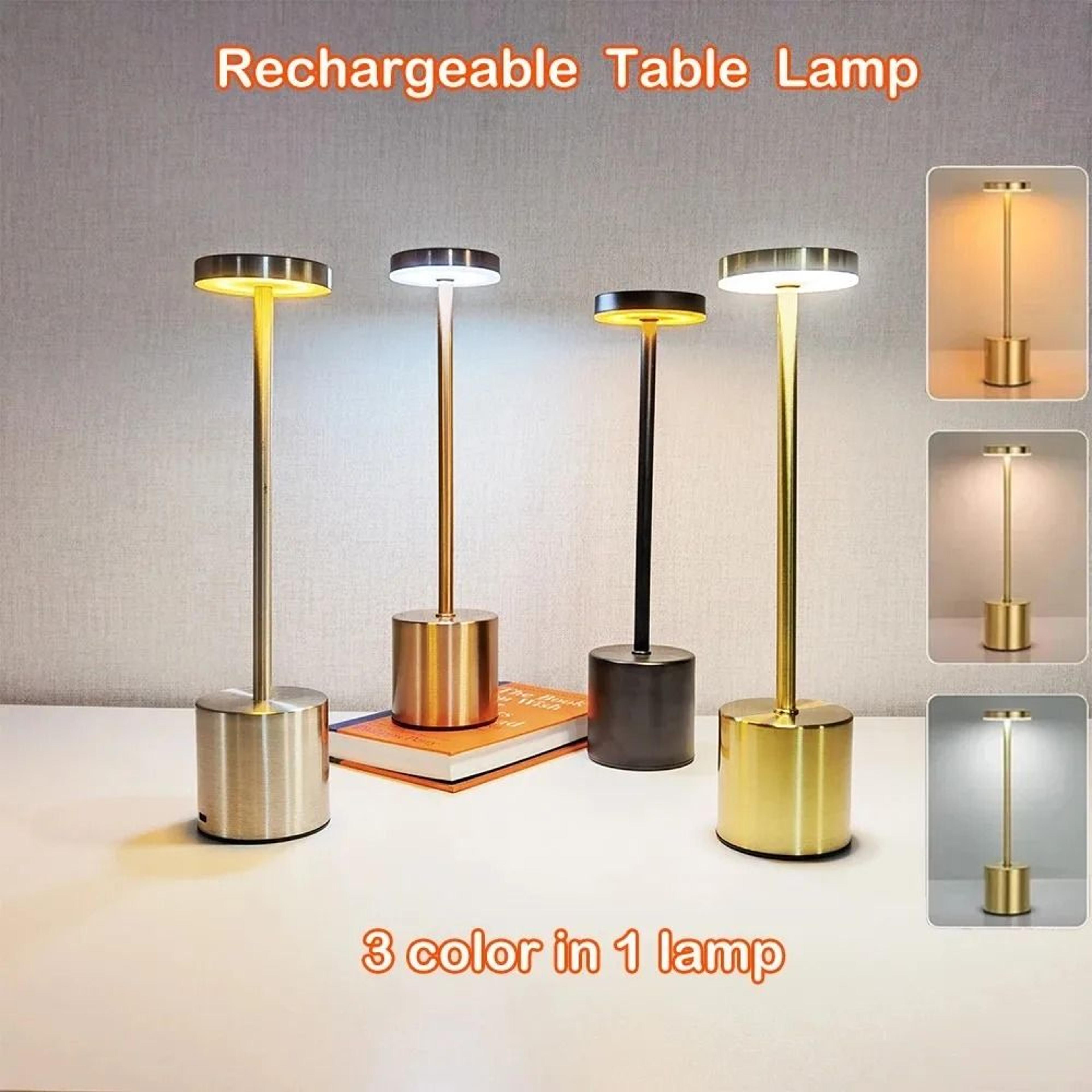 Nordic Rechargeable Cordless Table Lamp With Touch Adjustable Ambient Lighting Control 0