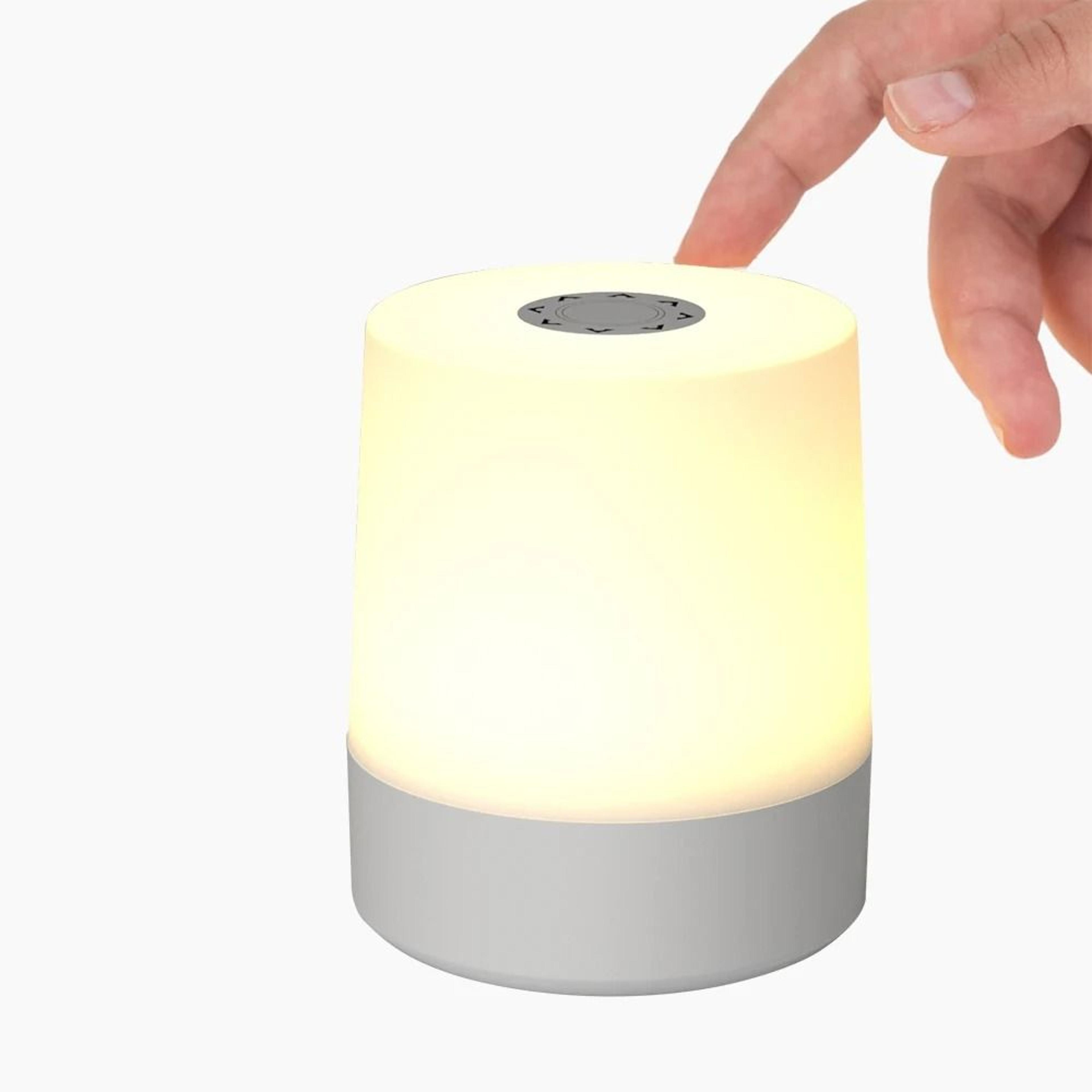 Rechargeable Touch Night Light With Remote Dimmable Three Color Bedside Glow 1