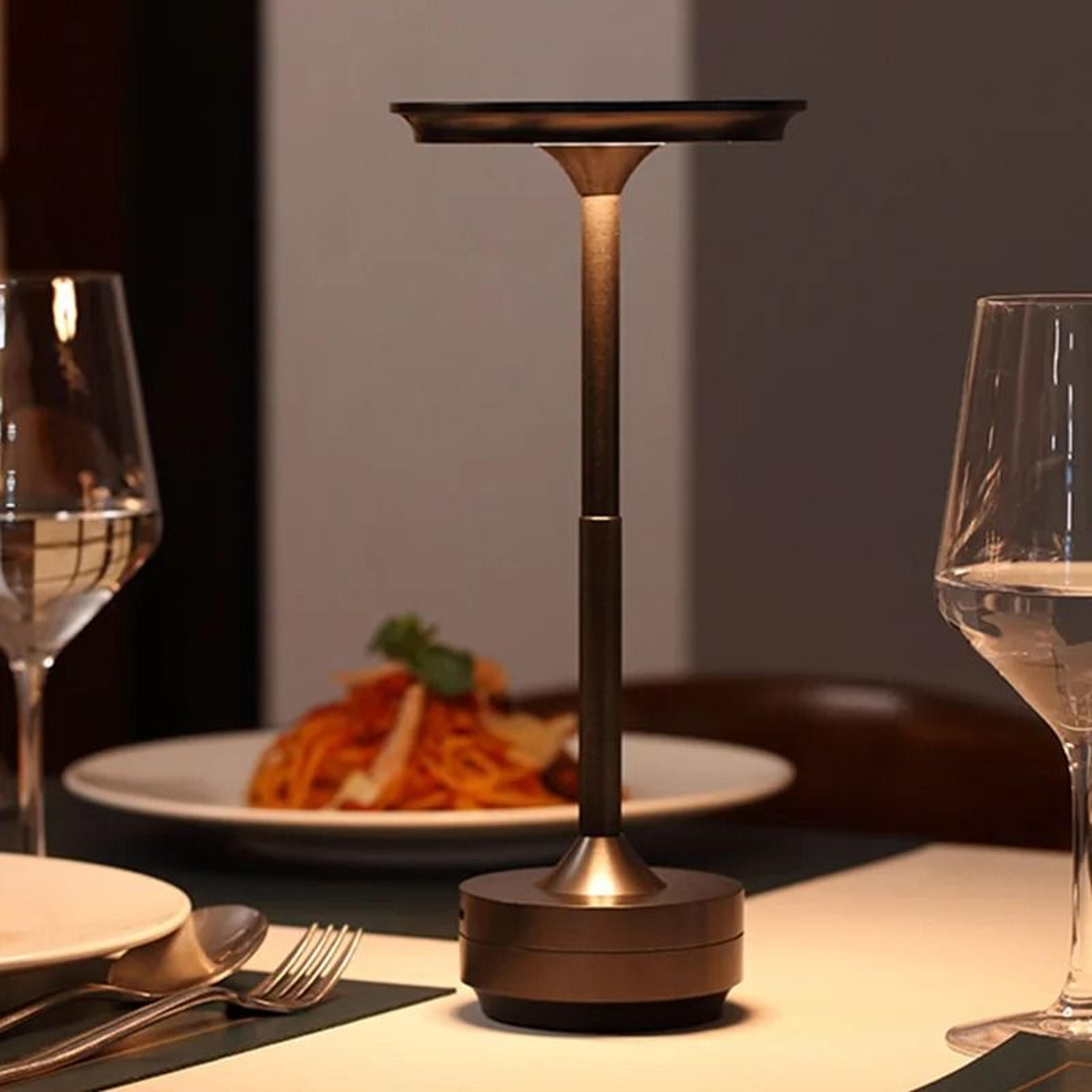 Rechargeable Retro Touch Table Lamp With Cordless USB C Ambient Lighting 0