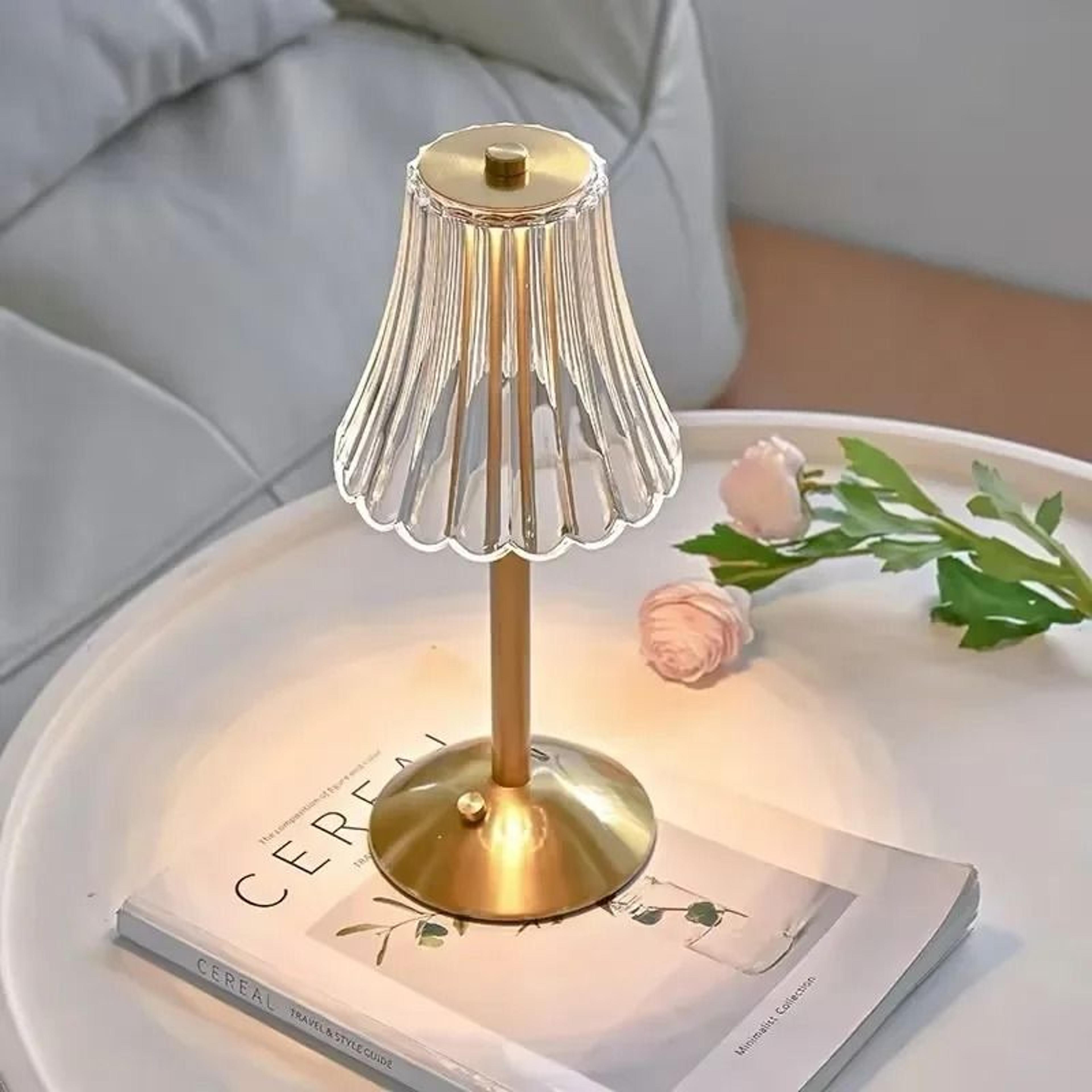 Rechargeable Crystal Touch Table Lamp For Elegant Cordless Ambient Lighting Anywhere 10
