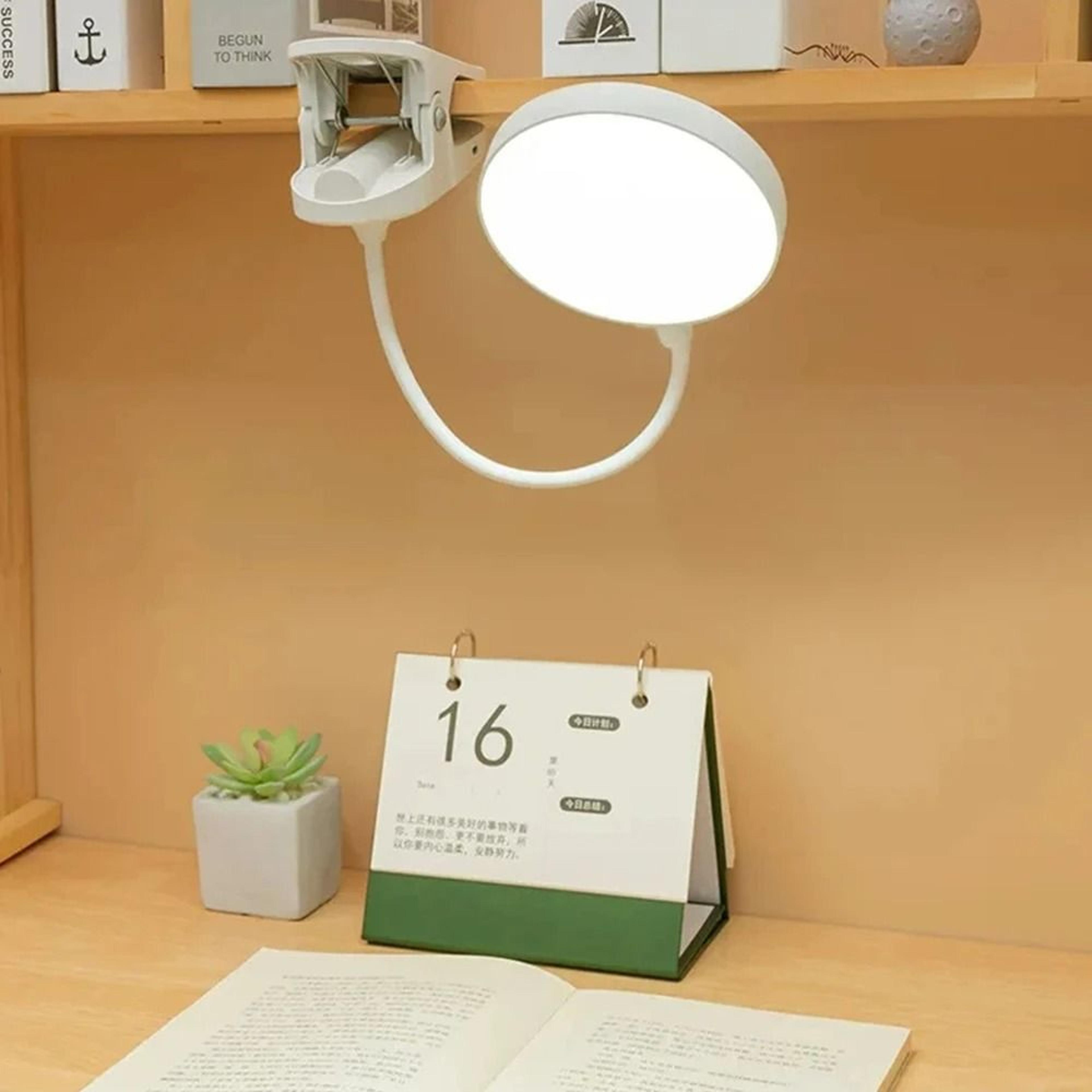 Rechargeable Clip Desk Lamp With Touch Control And Three Dimming Modes 8