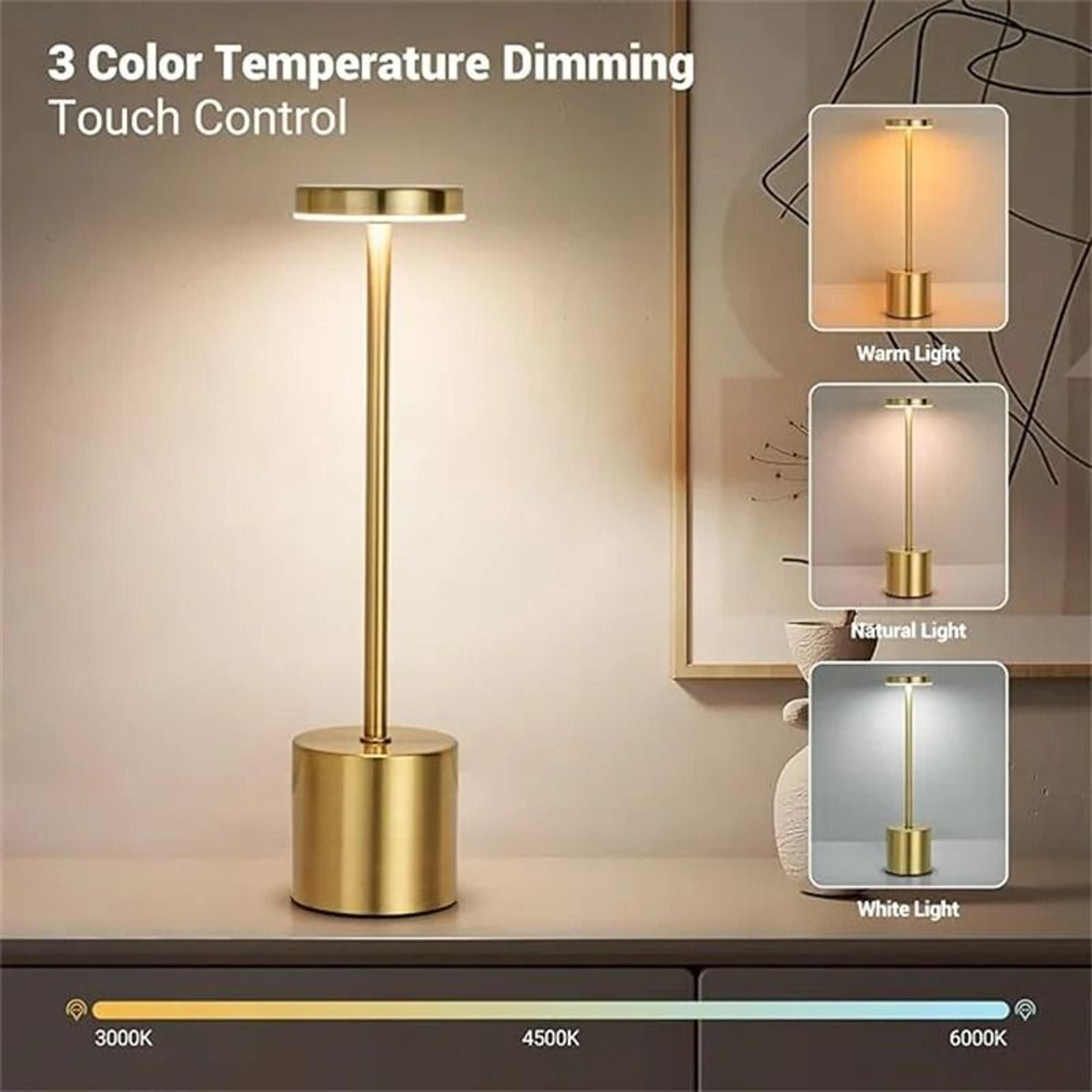 Rechargeable Touch Table Lamp With Warm Dimmable Light For Cozy Spaces 8