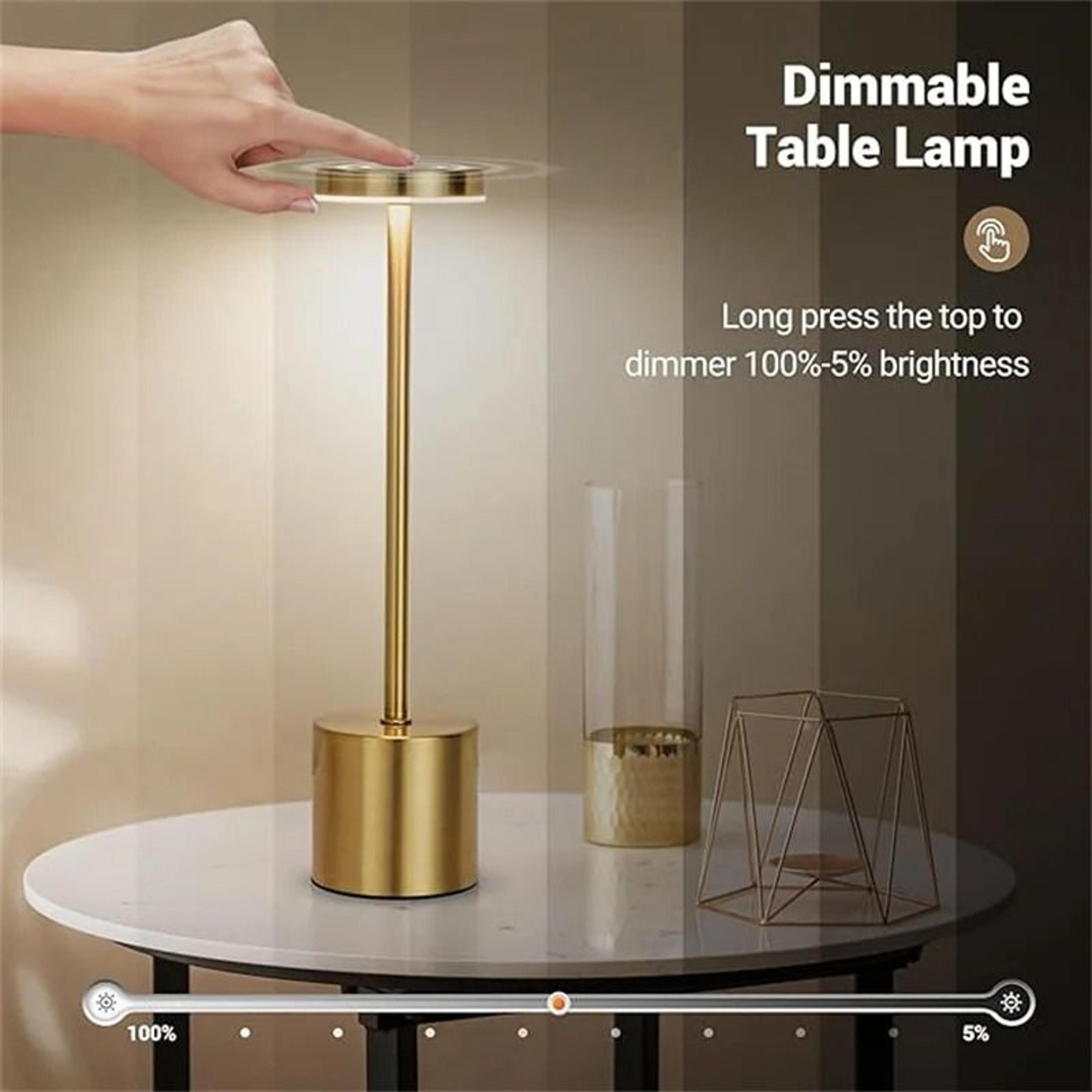 Rechargeable Touch Table Lamp With Warm Dimmable Light For Cozy Spaces 10