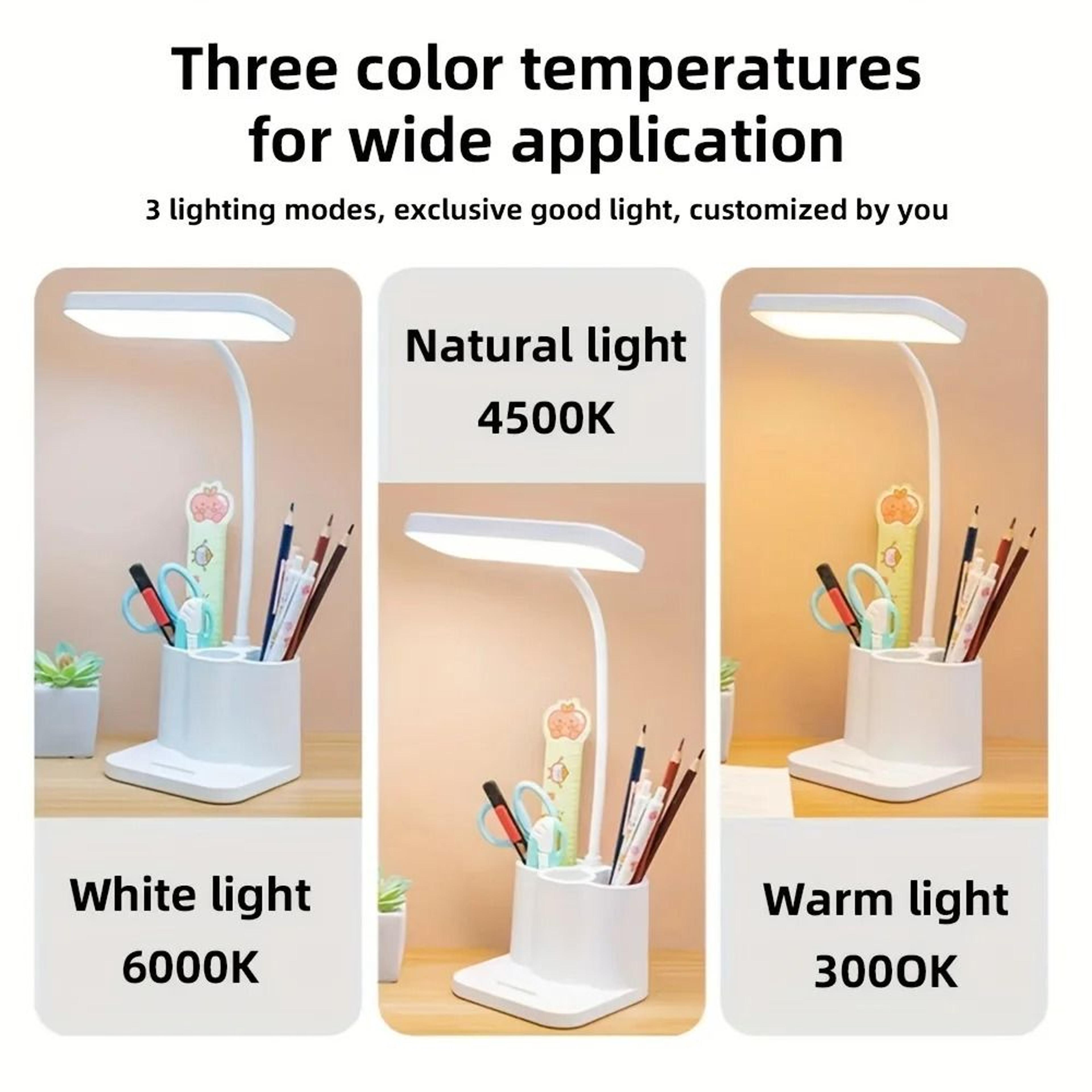 Rechargeable Touch Desk Lamp With Three Level Dimming For Comfortable Study 3