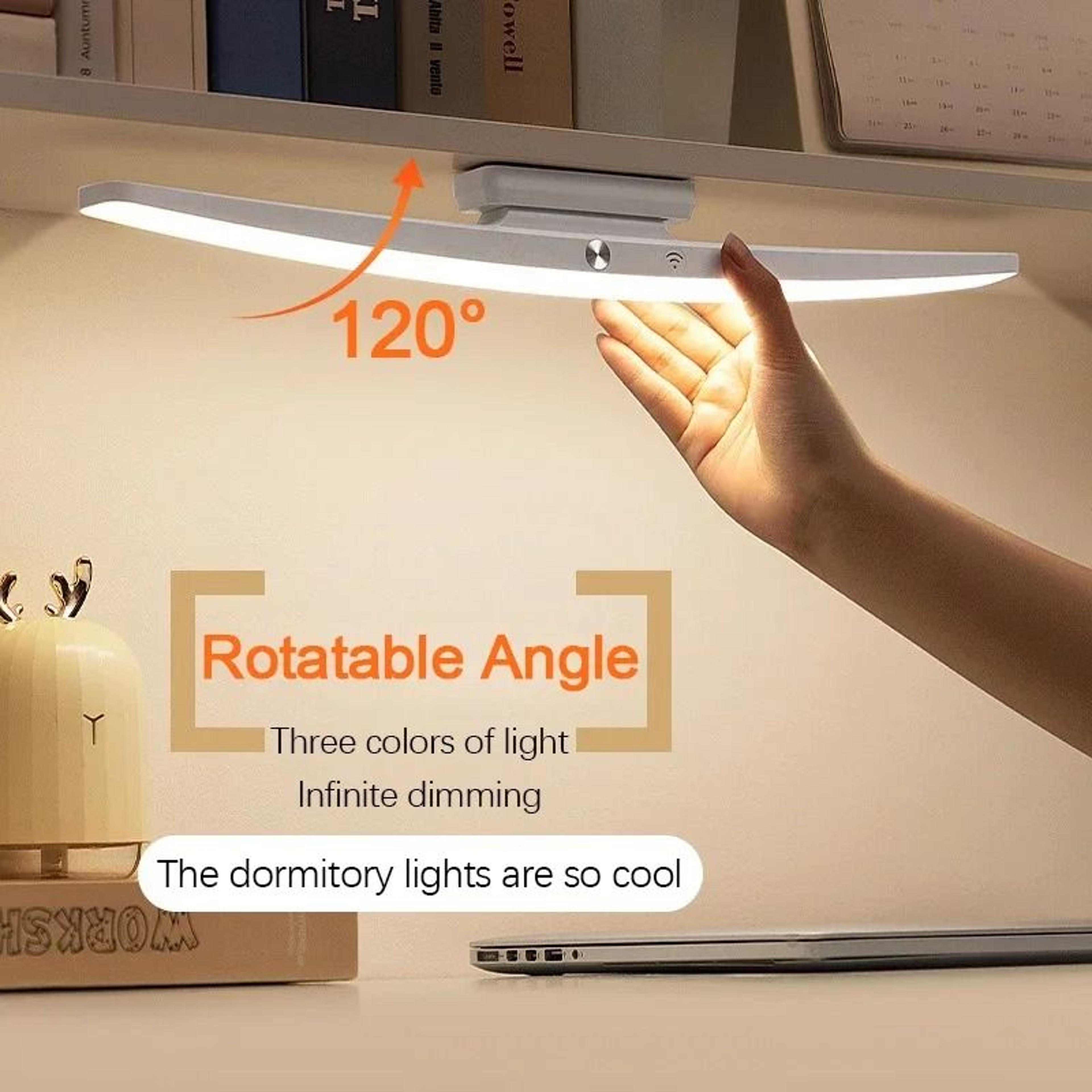 Rechargeable Magnetic Touch Desk Lamp With Stepless Dimming For Flexible Lighting 7