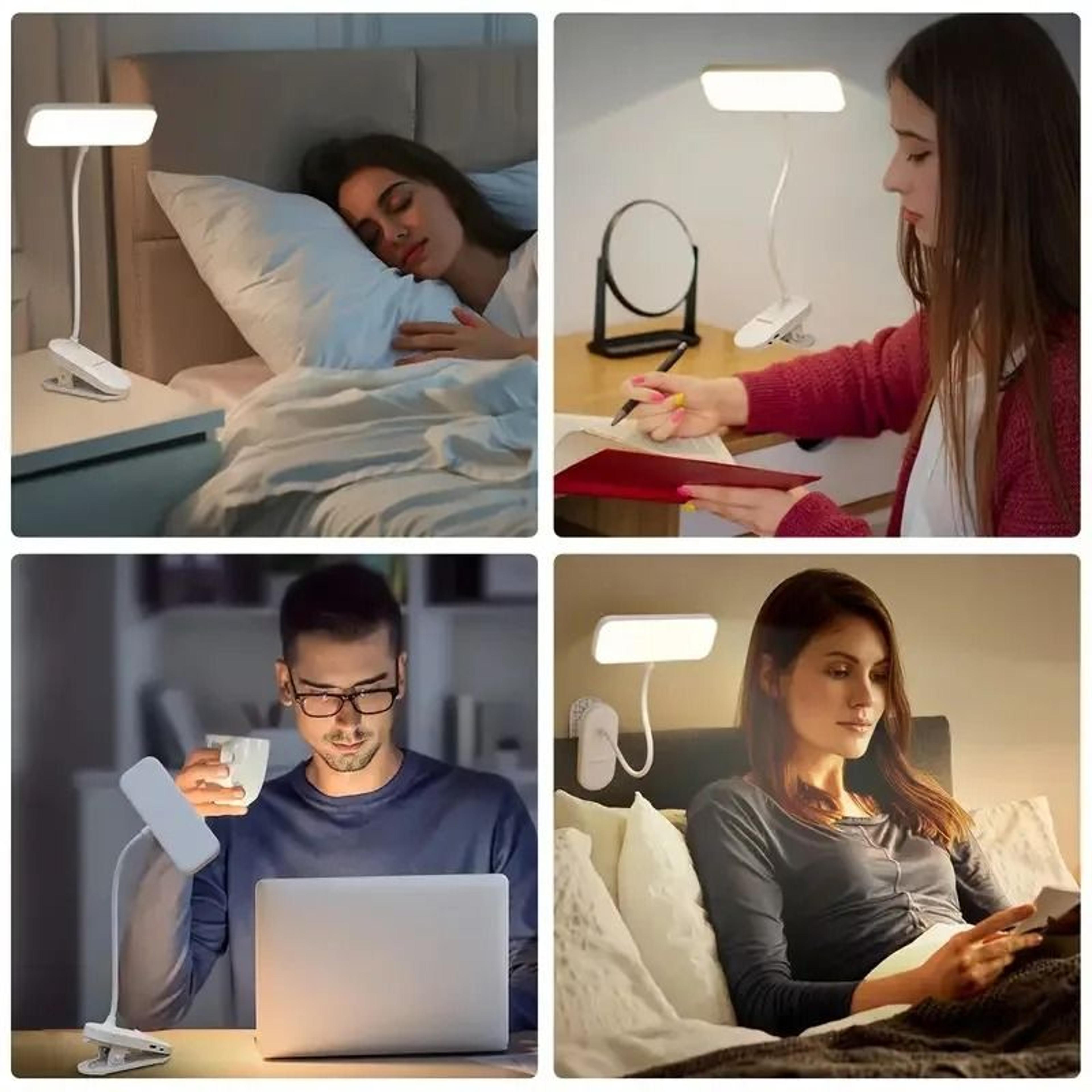 Rechargeable Clip On LED Desk Lamp For Focused Study Anywhere Daily 4