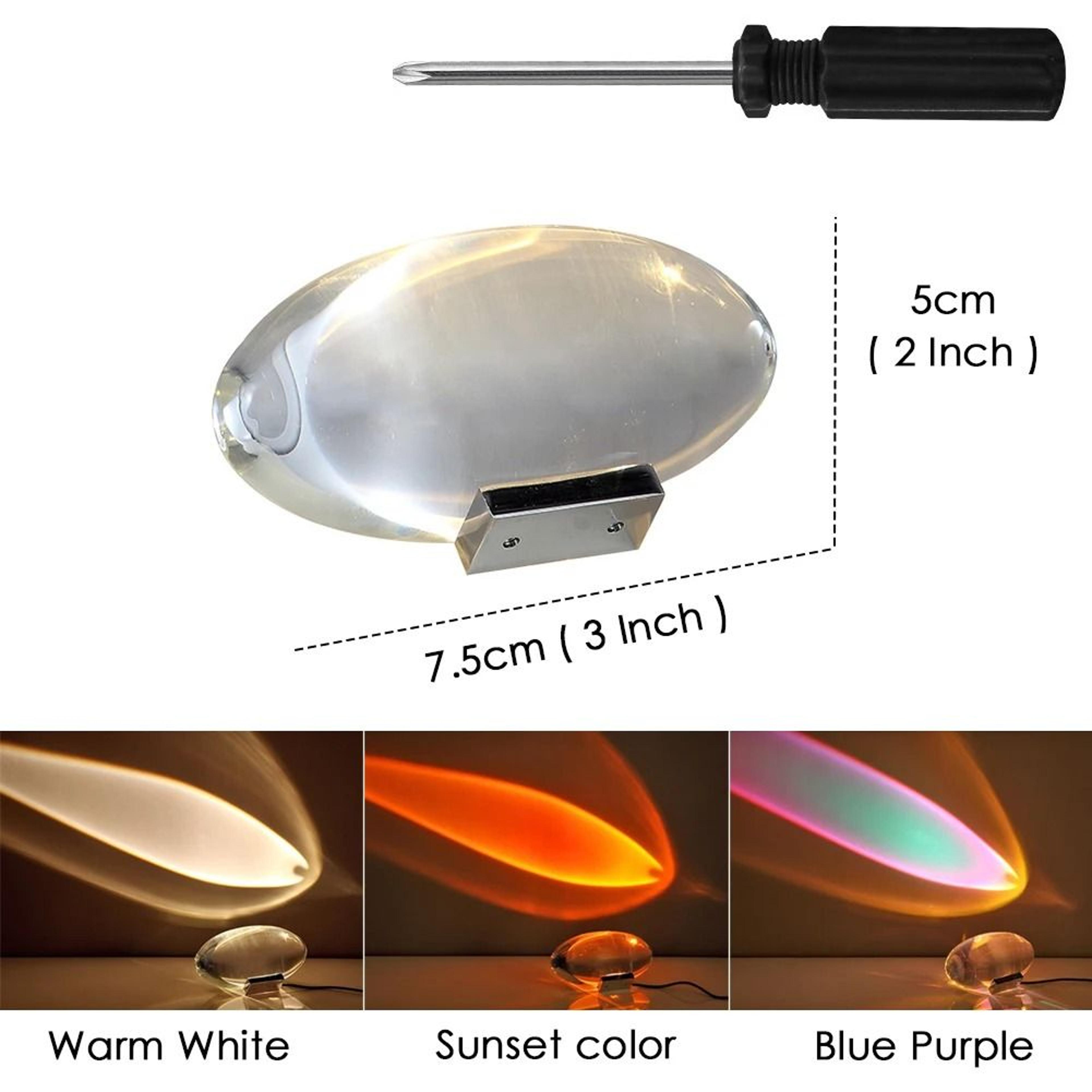 Italian Crystal Egg Projector Table Lamp Creates Mesmerizing Celestial Room Ambiance 1