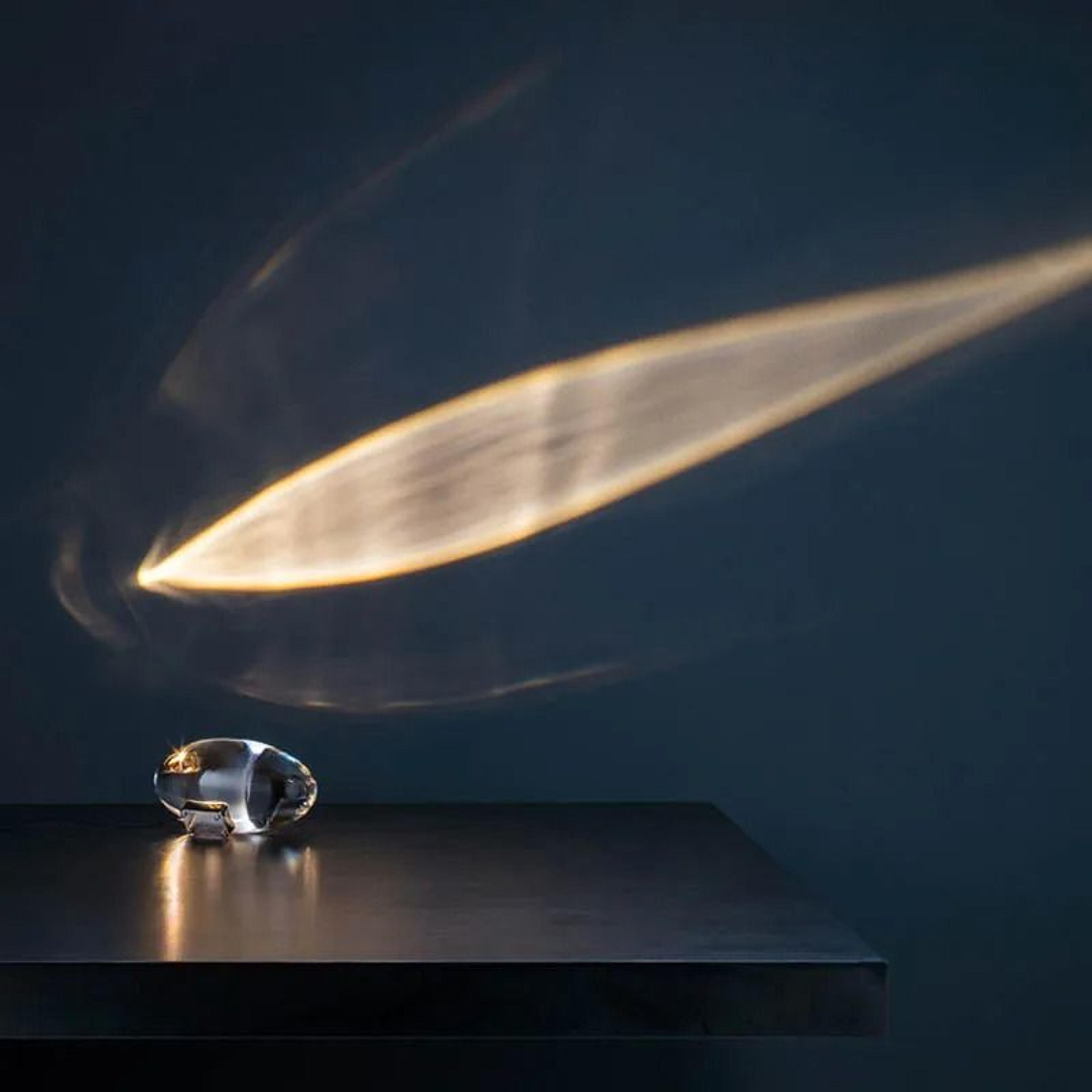 Italian Crystal Egg Projector Table Lamp Creates Mesmerizing Celestial Room Ambiance 4