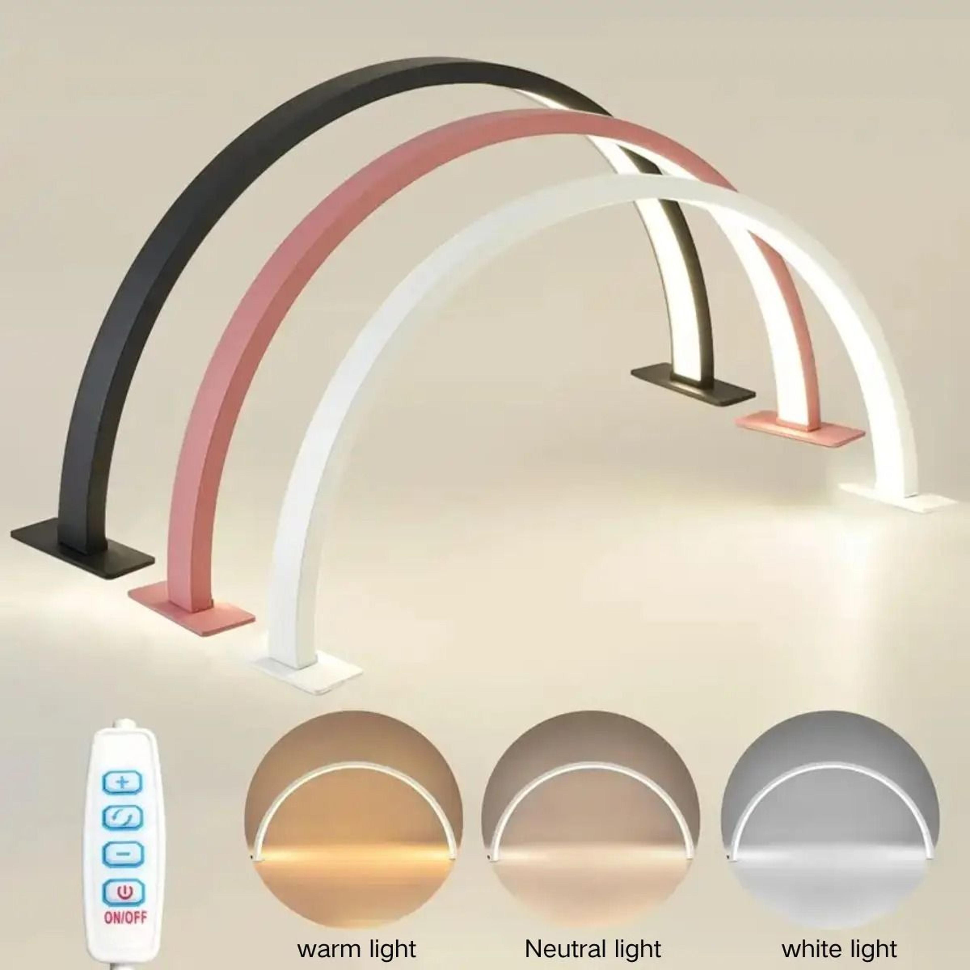 Adjustable Crescent LED Beauty Lamp For Nails Lashes And Skincare Precision 2