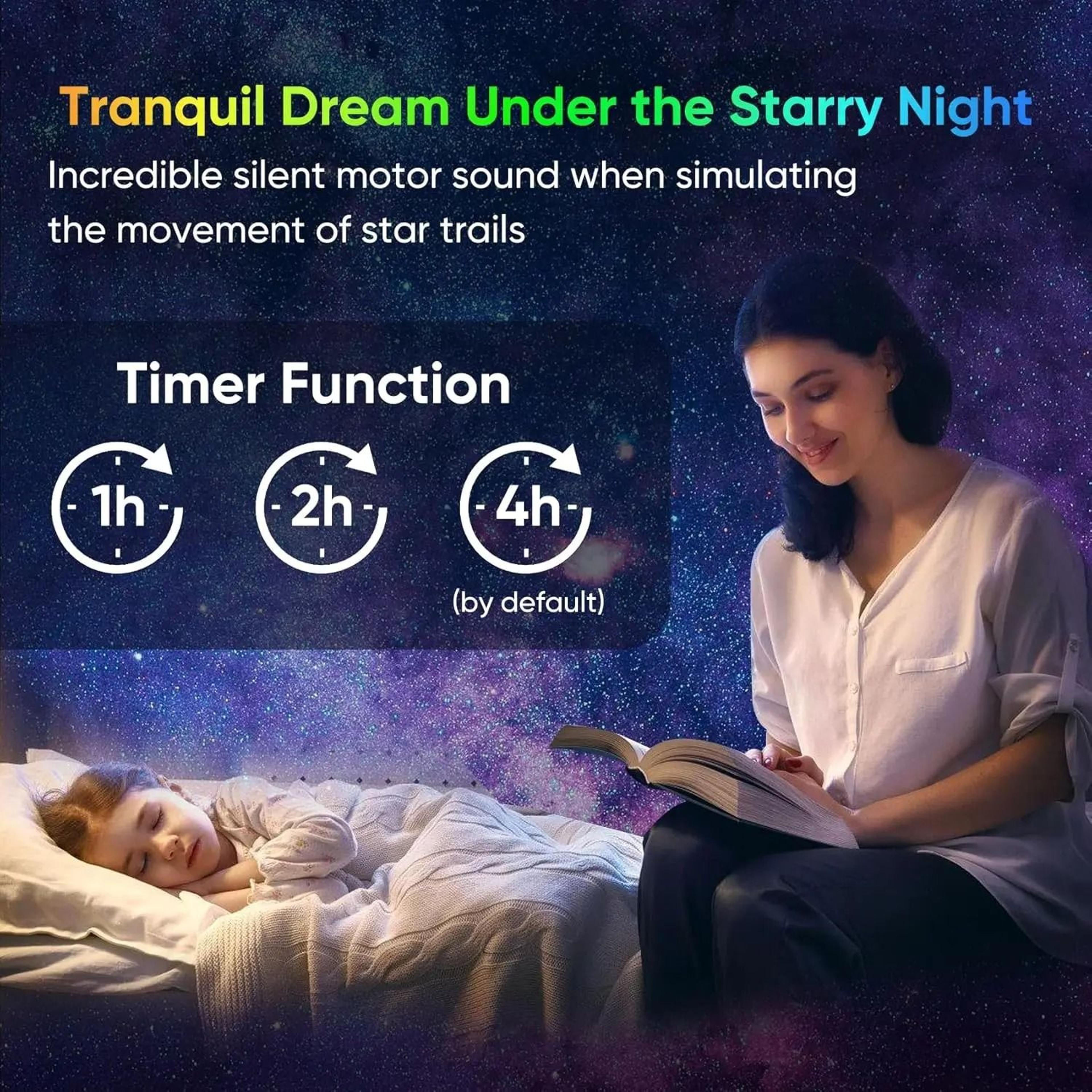 HD Galaxy Projector With Thirteen Films For Immersive Bedroom Stargazing Nights 7