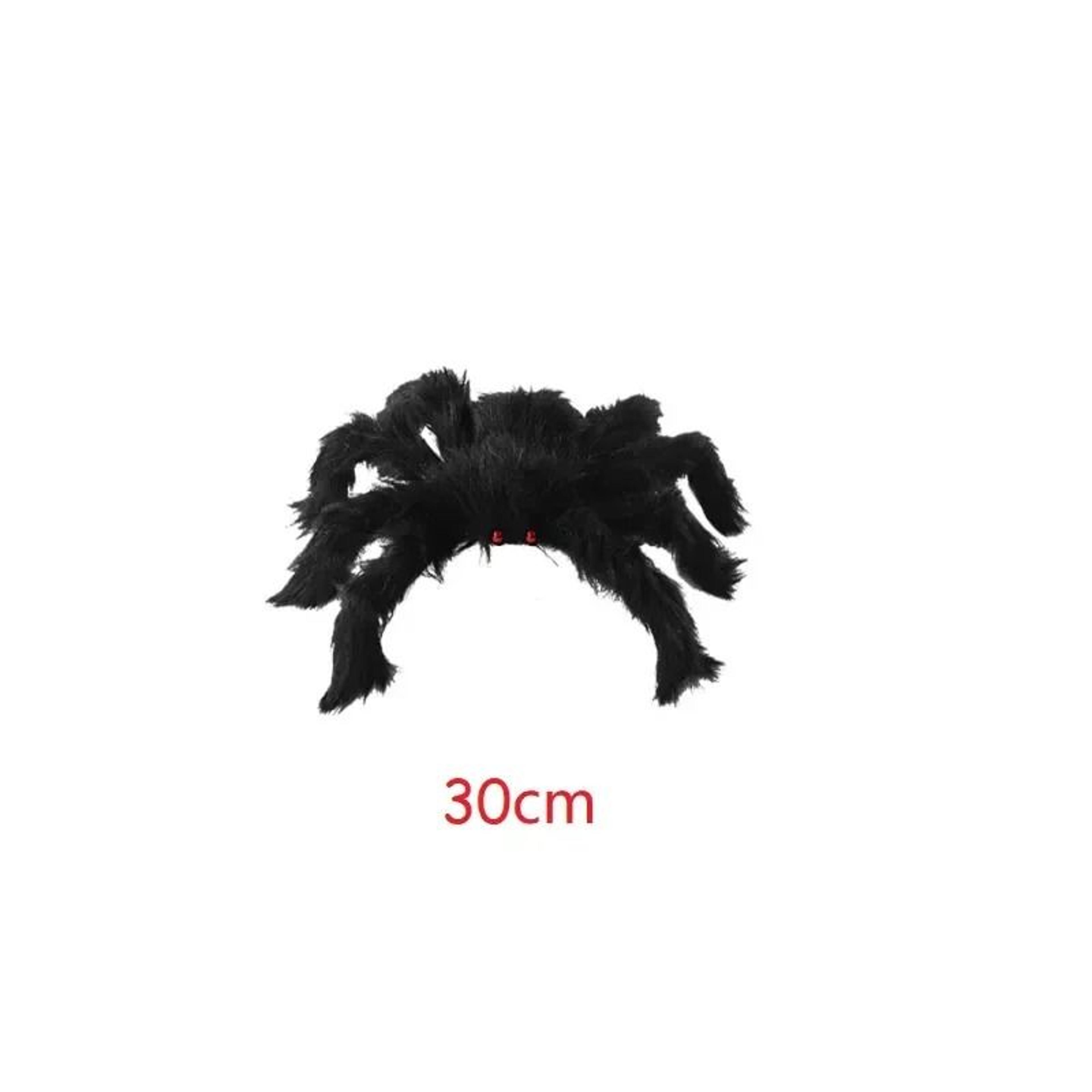 Oversized Plush Black Spider For Haunted Halloween Yards Parties And Displays 1