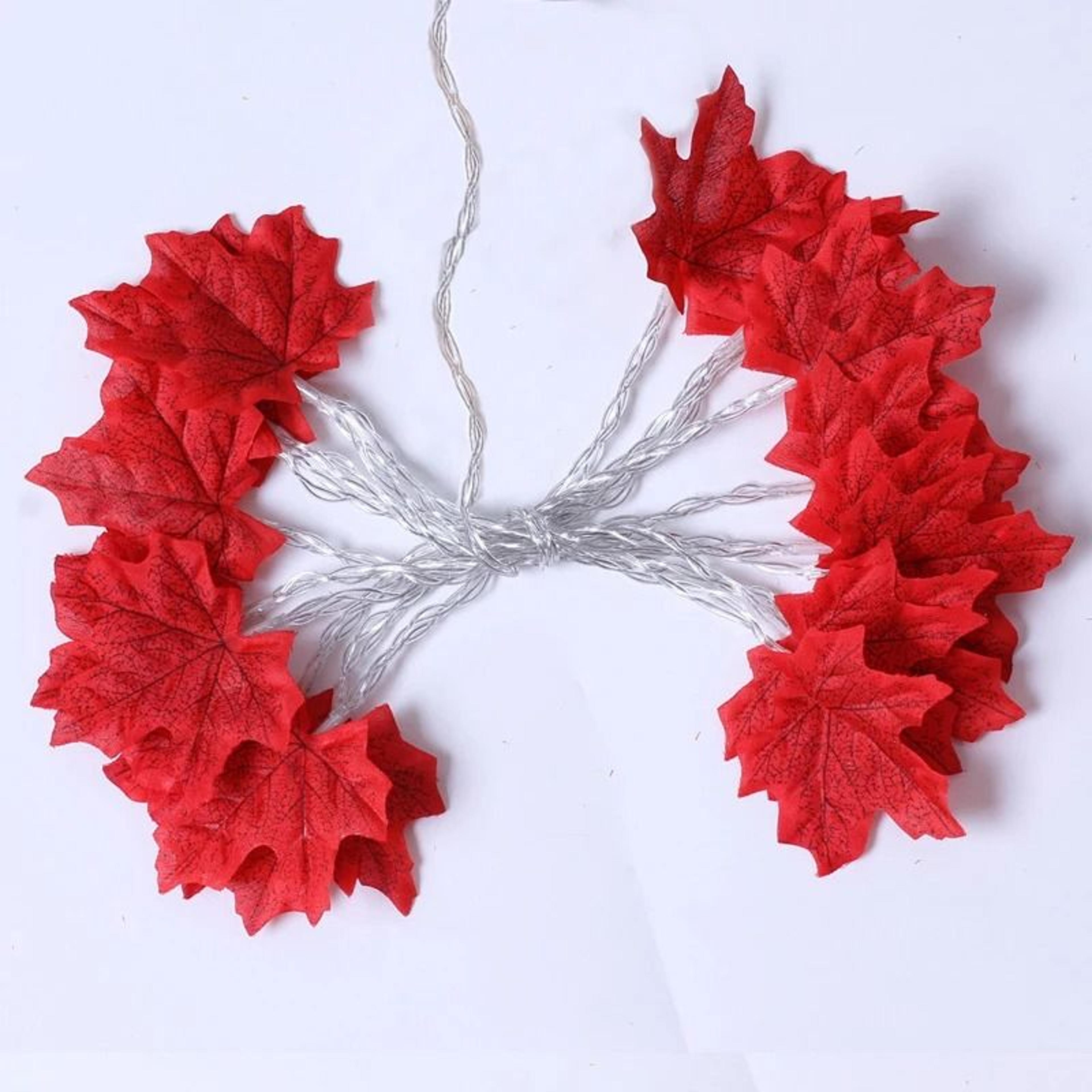 Warm Maple Leaf LED Garland Lights For Cozy Autumn Holiday Decor 4