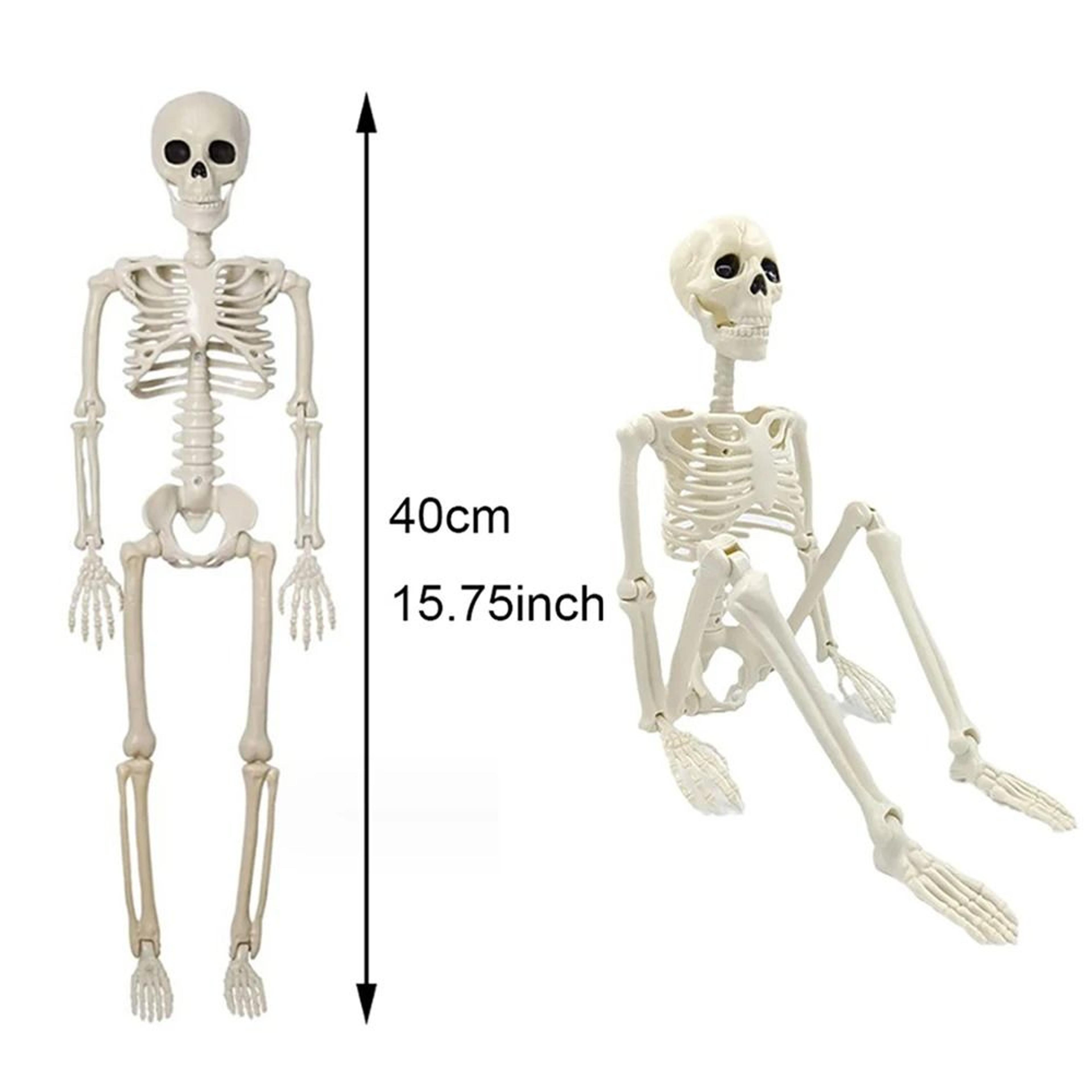 Posable Human Skeleton Prop For Haunted Halloween Parties Yards And Displays 2