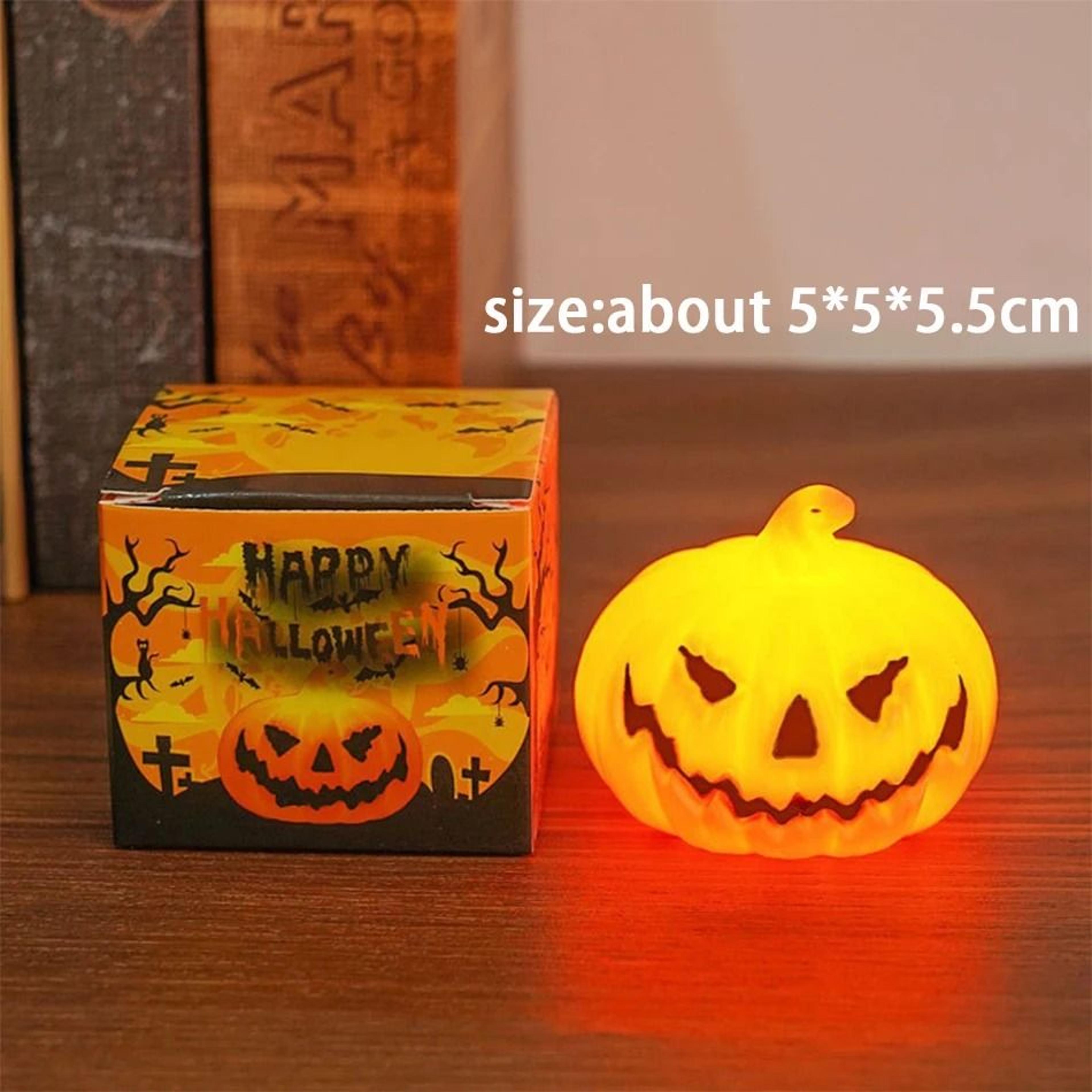 Glowing Pumpkin Skull Lantern For Spooky Halloween Parties Bedrooms And Gardens 7