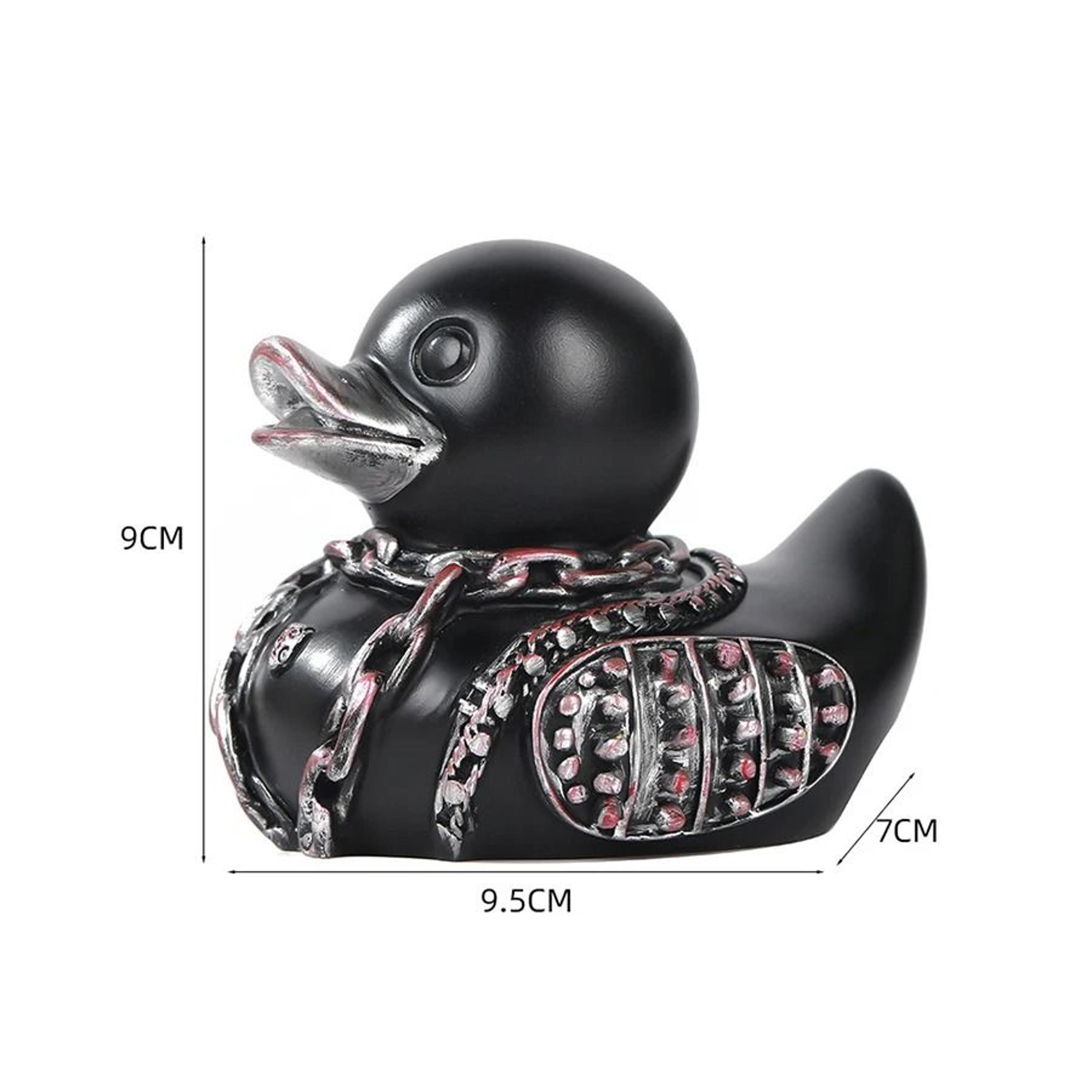 Dark Gothic Devil Duck Resin Statue 6
