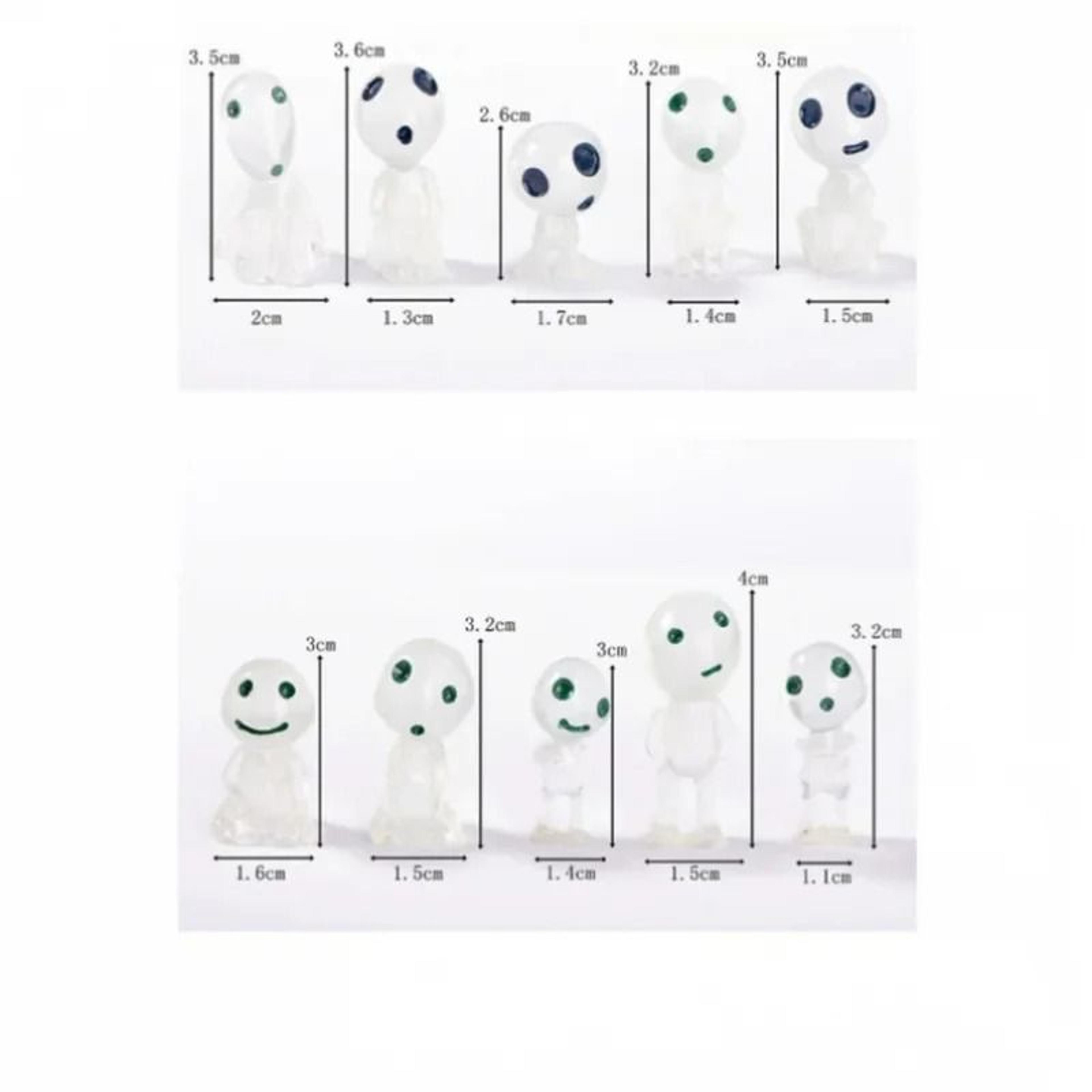Glow In The Dark Mini Ghost Fairy Garden Decorations For Outdoor Micro Landscapes 5