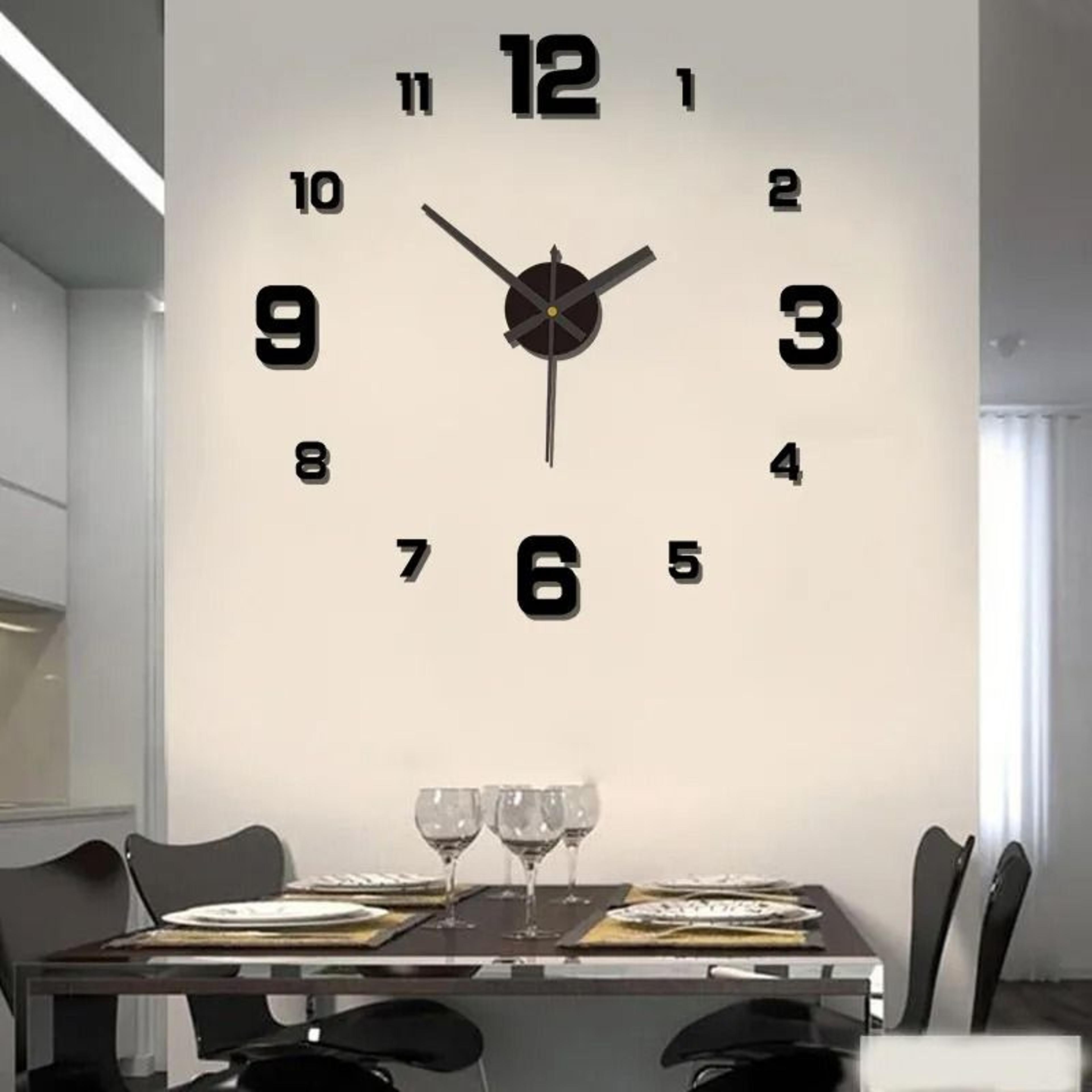 Modern Silent Frameless DIY Wall Clock For Stylish Custom Room Decor 0