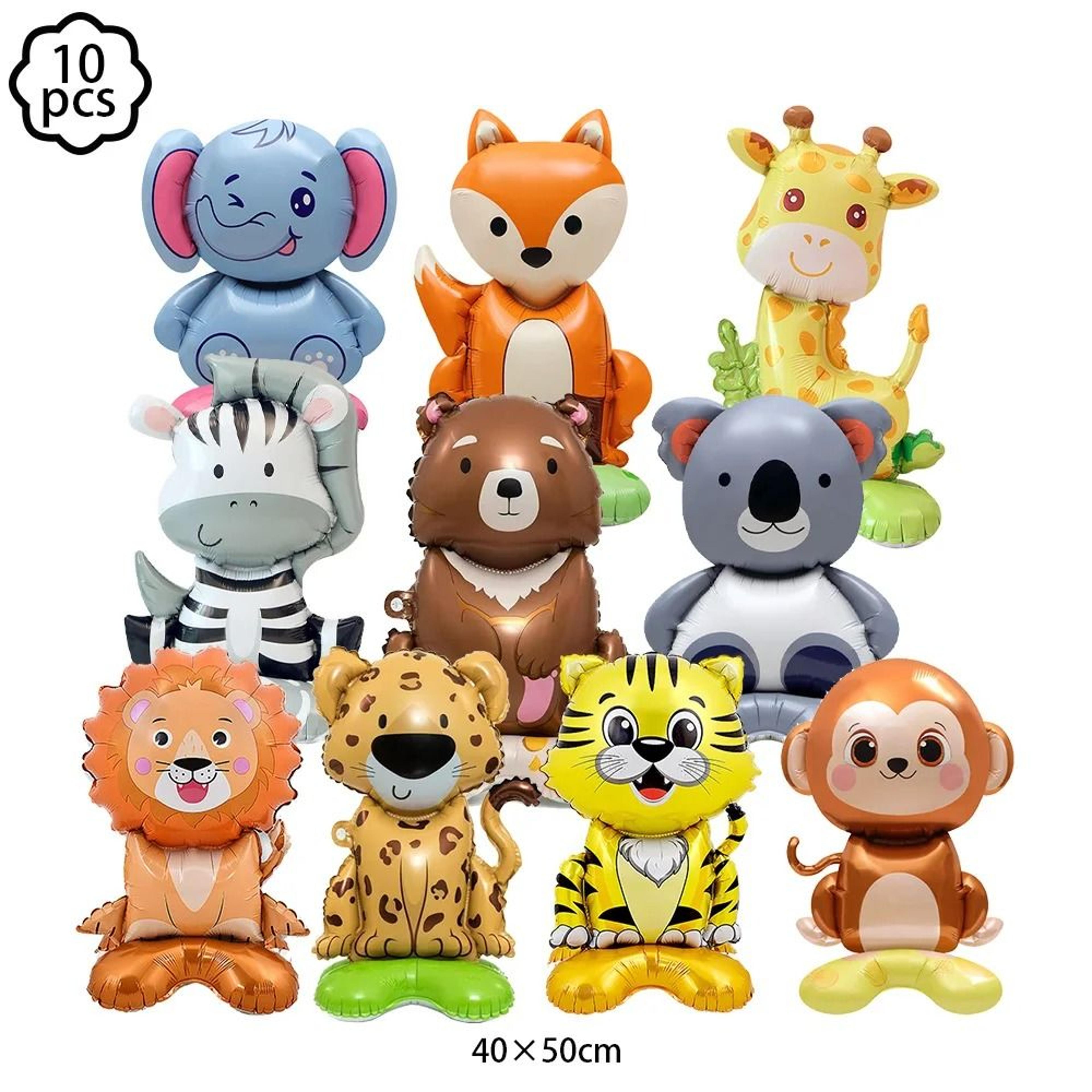 Wild Jungle Animal Birthday Banner And Swirl Decorations For Safari Parties 25