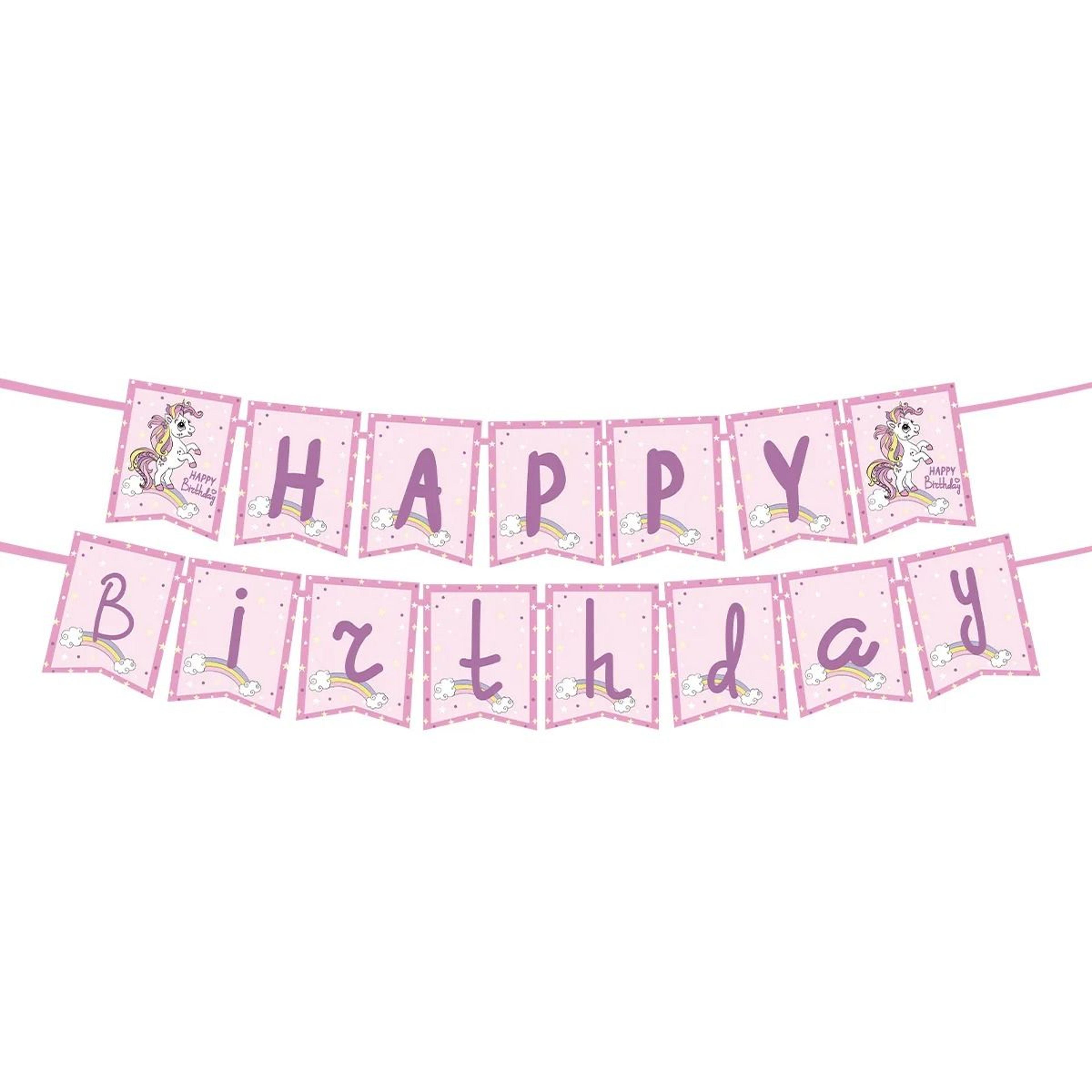 Magical Unicorn Party Banner And Standing Balloon For Dreamy Birthday Celebrations 28