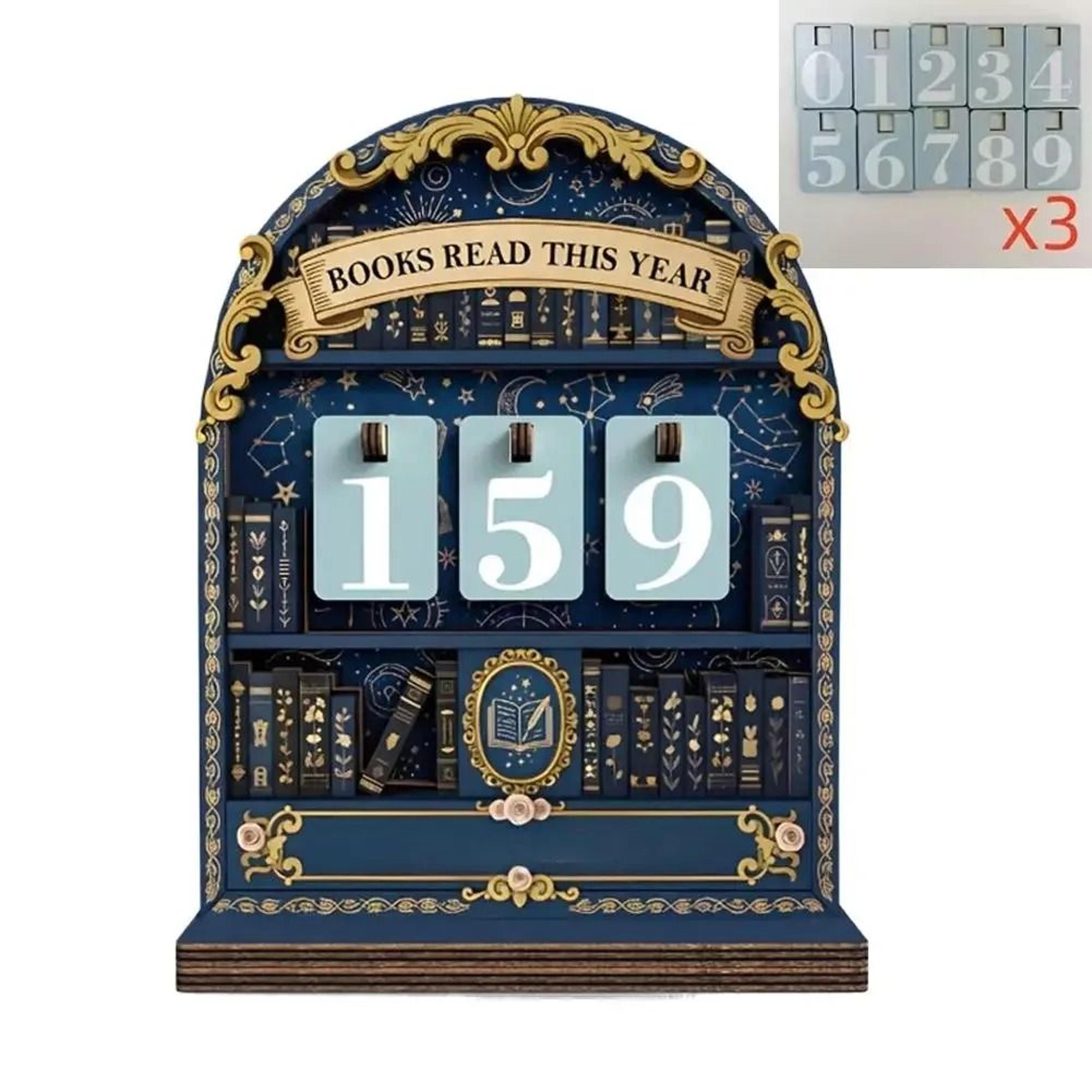 Vintage Wooden Reading Tracker Makes Every Finished Book Feel More Rewarding 1