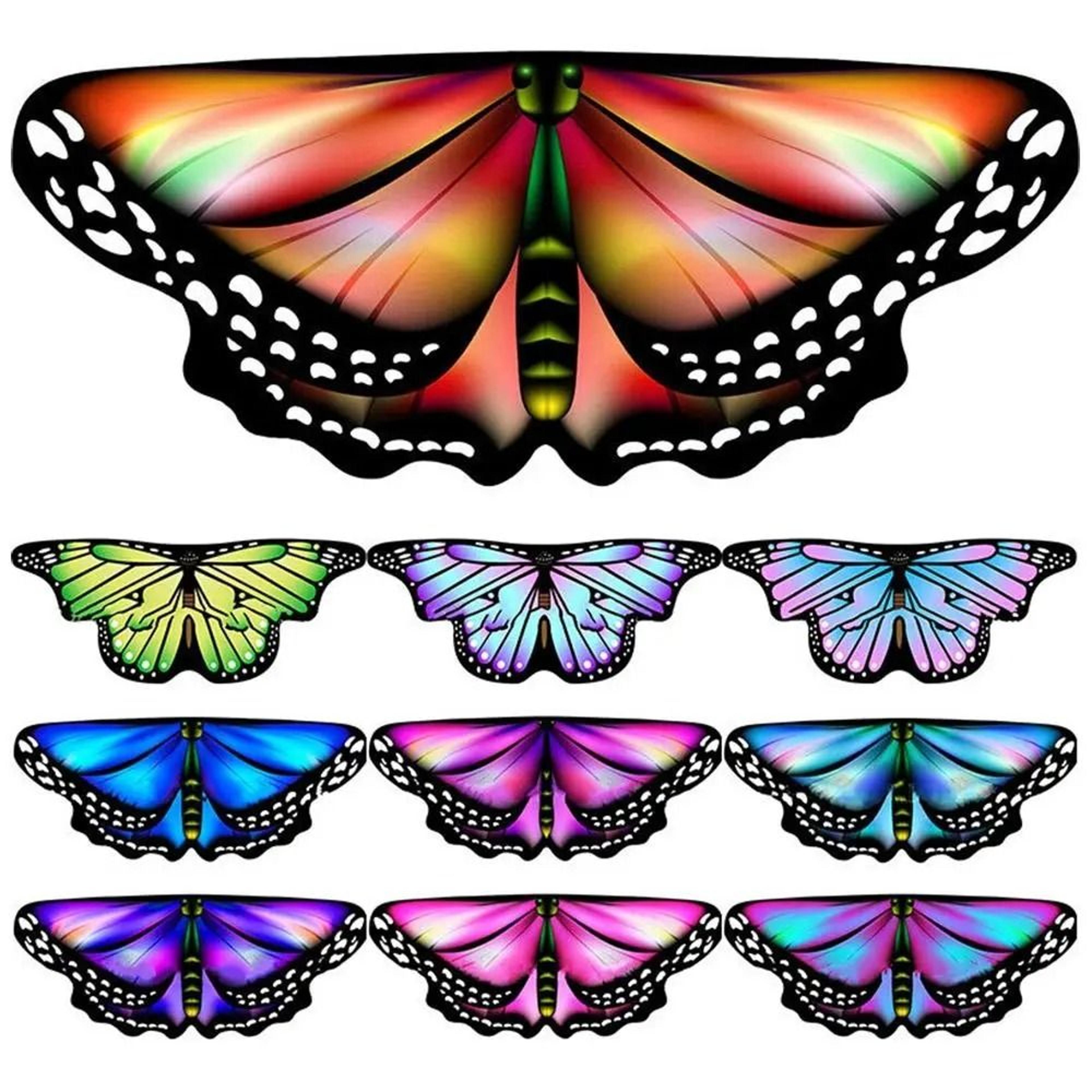 Colorful Kids Butterfly Wings Cape For Magical Fairy Dress Up Adventures 12