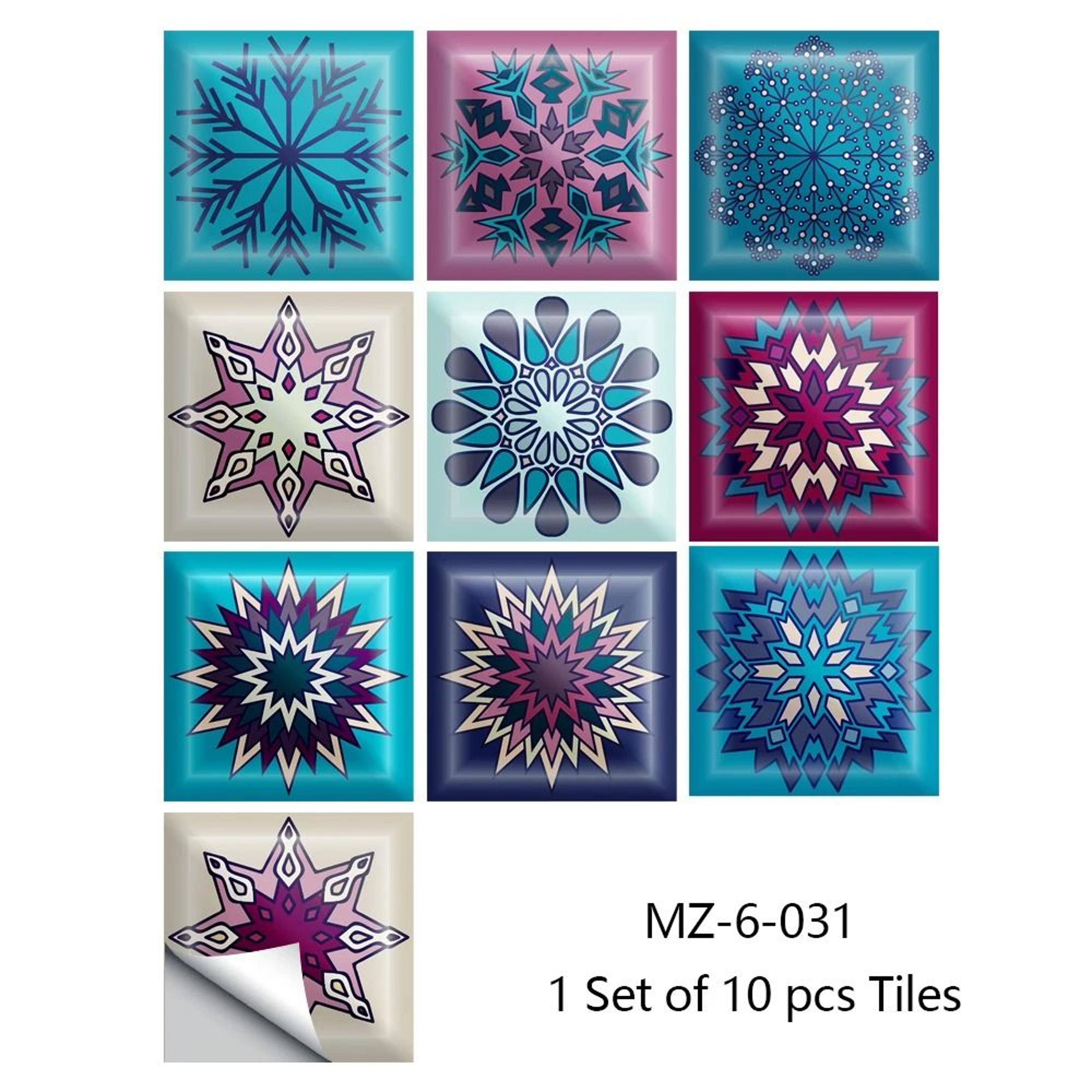 Retro Matte Tile Stickers For Easy Kitchen Bathroom Floor Home Makeovers 0