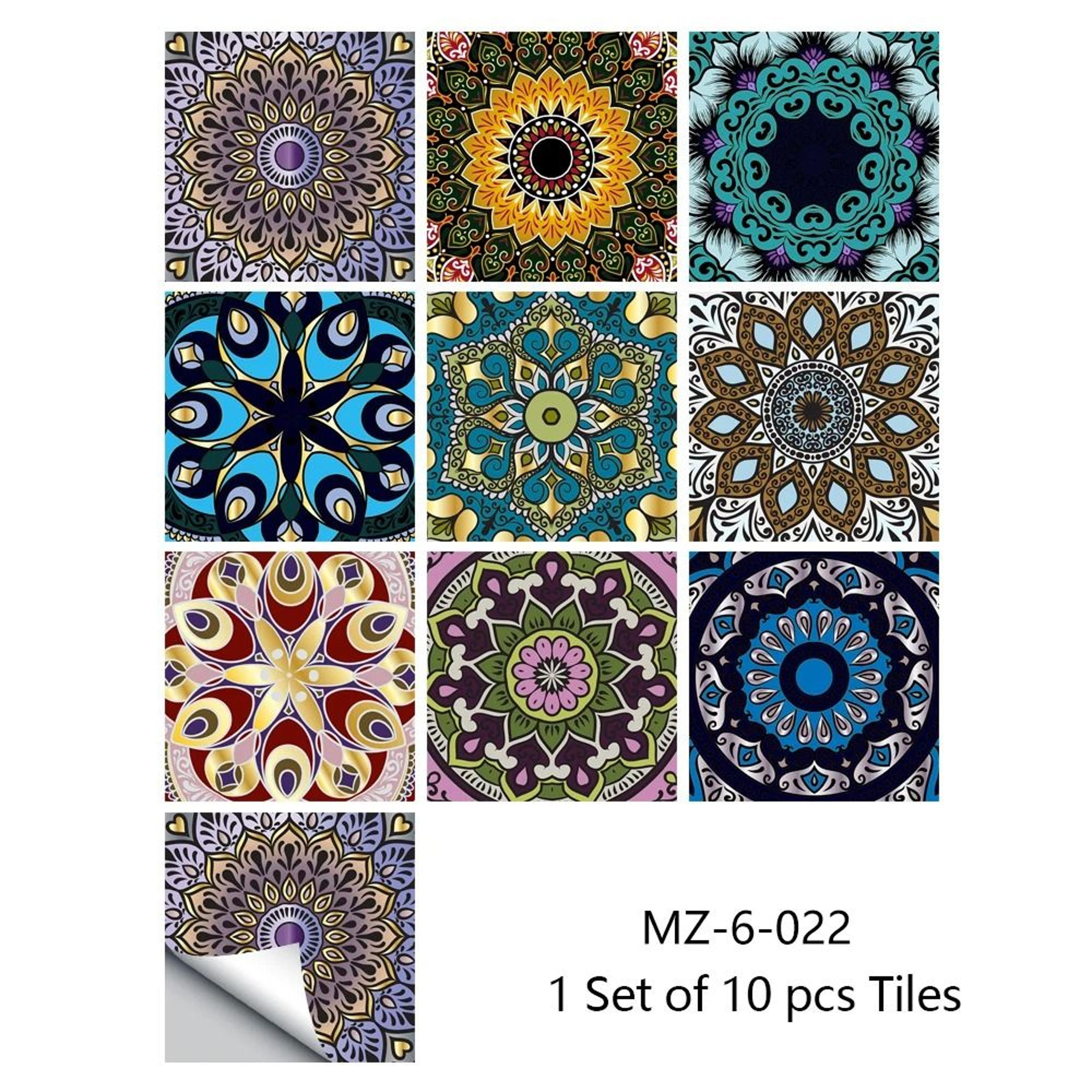 Retro Matte Tile Stickers For Easy Kitchen Bathroom Floor Home Makeovers 6