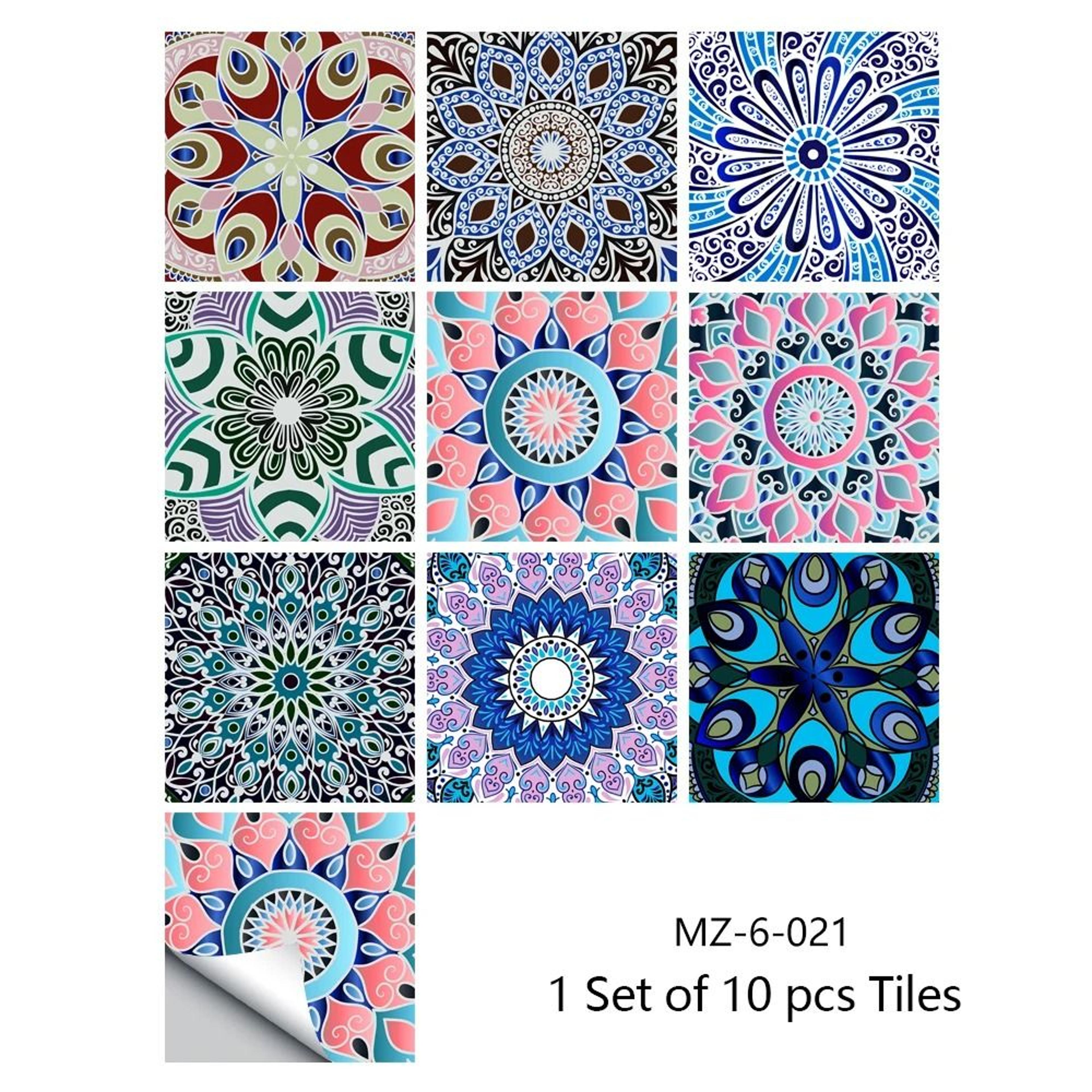 Retro Matte Tile Stickers For Easy Kitchen Bathroom Floor Home Makeovers 5