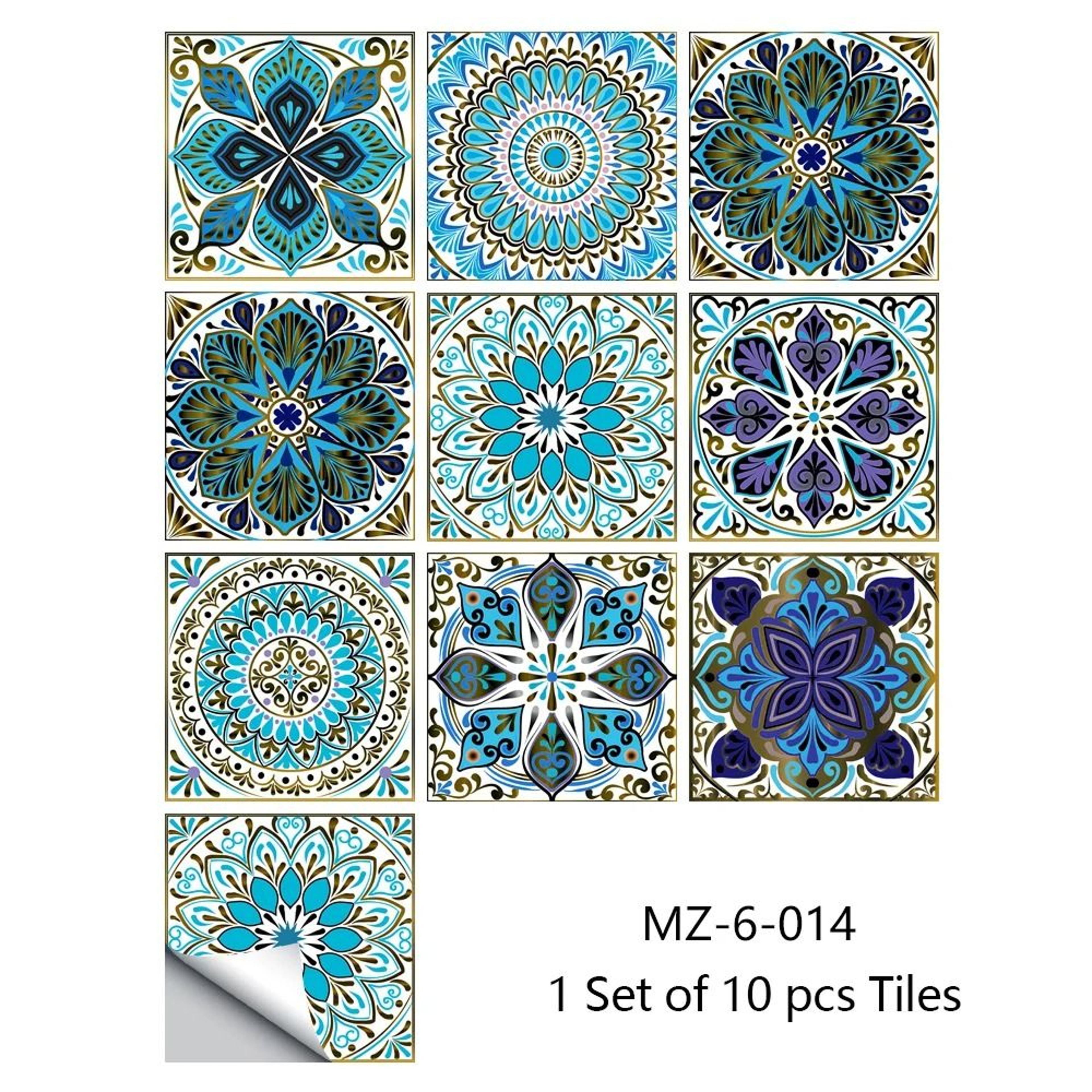 Retro Matte Tile Stickers For Easy Kitchen Bathroom Floor Home Makeovers 14