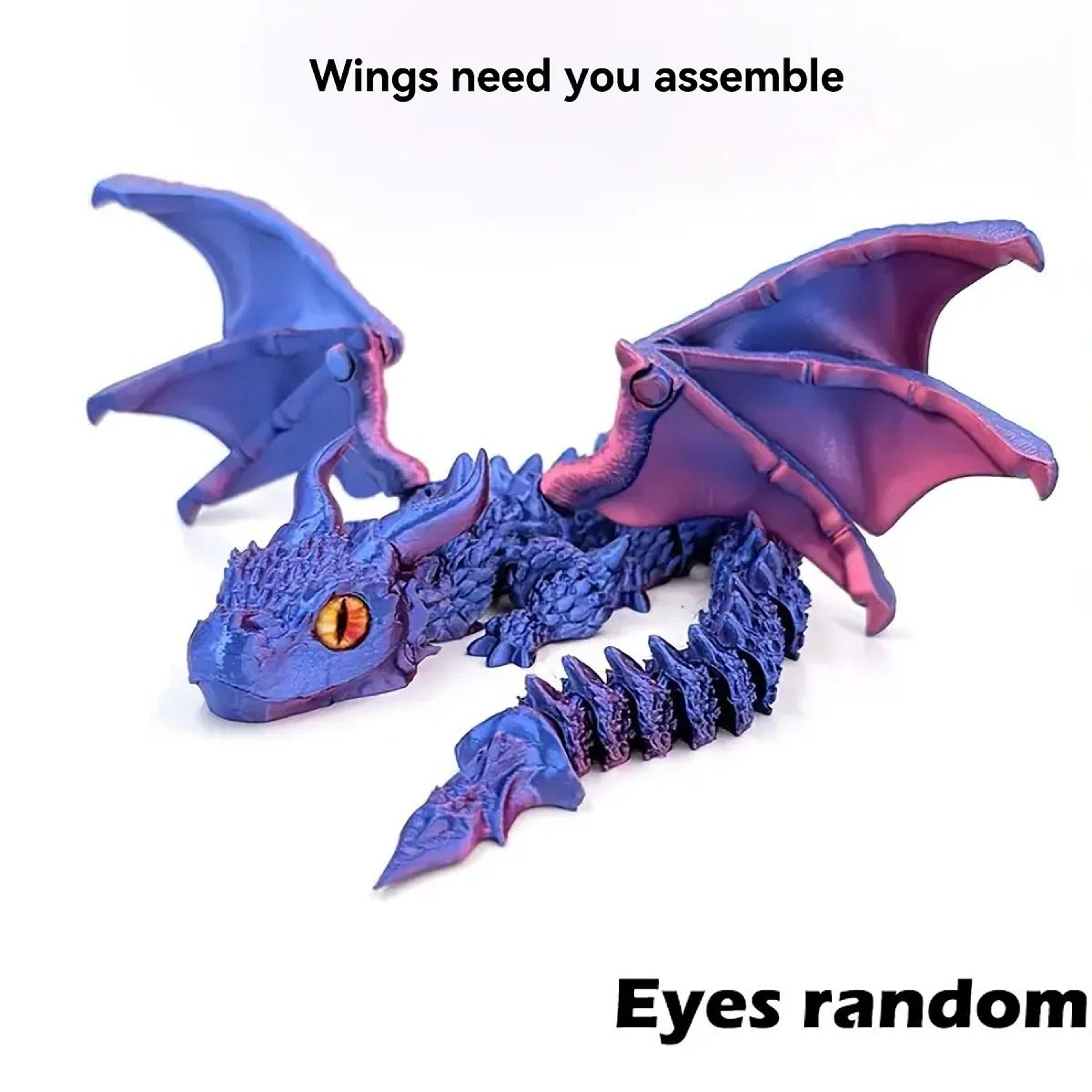 Winged 3D Printed Dragon Figurine For Fantasy Tabletop Home Decor Gifts 5
