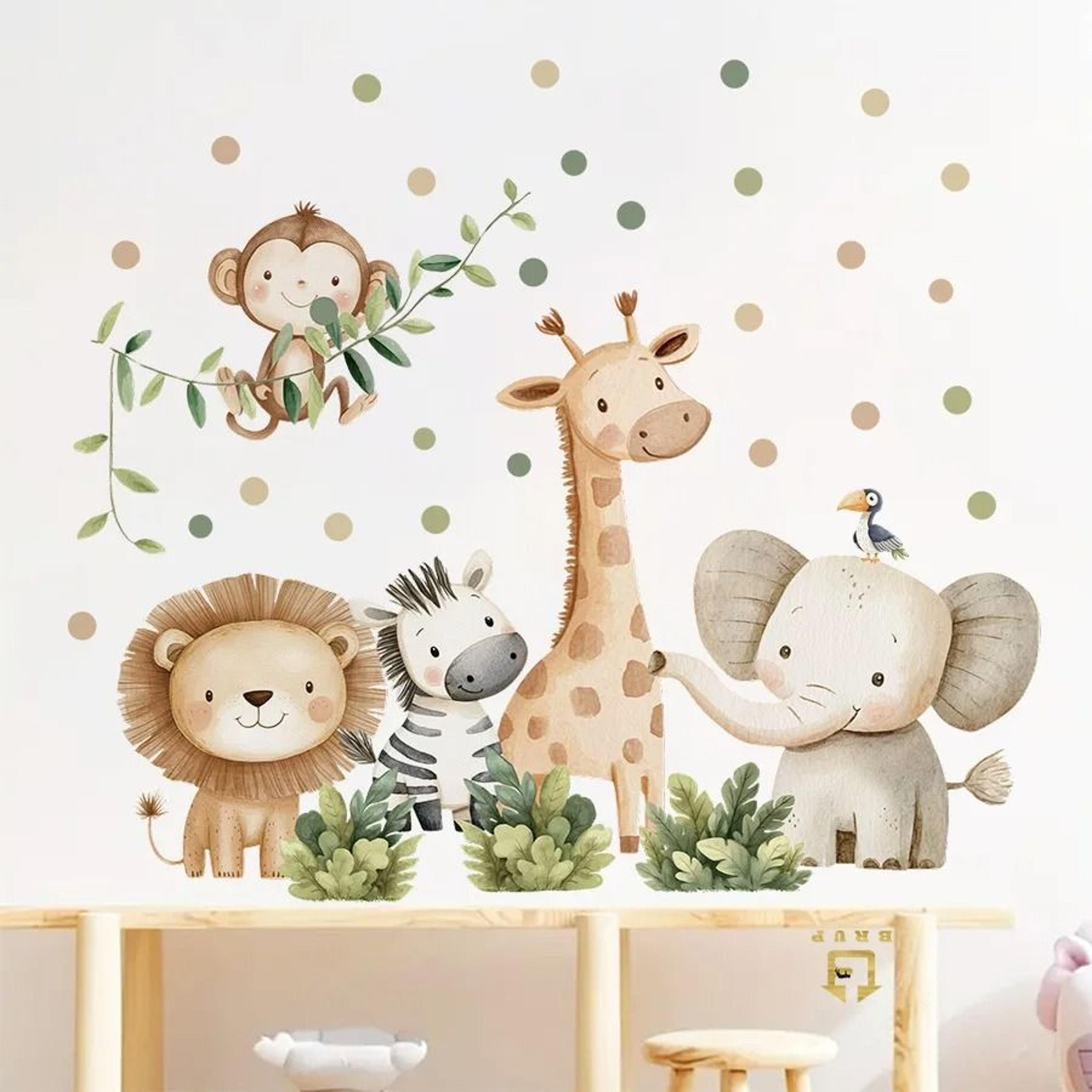 Cute Forest Animal Wall Stickers For Cozy Nursery Kids Room Decor 24