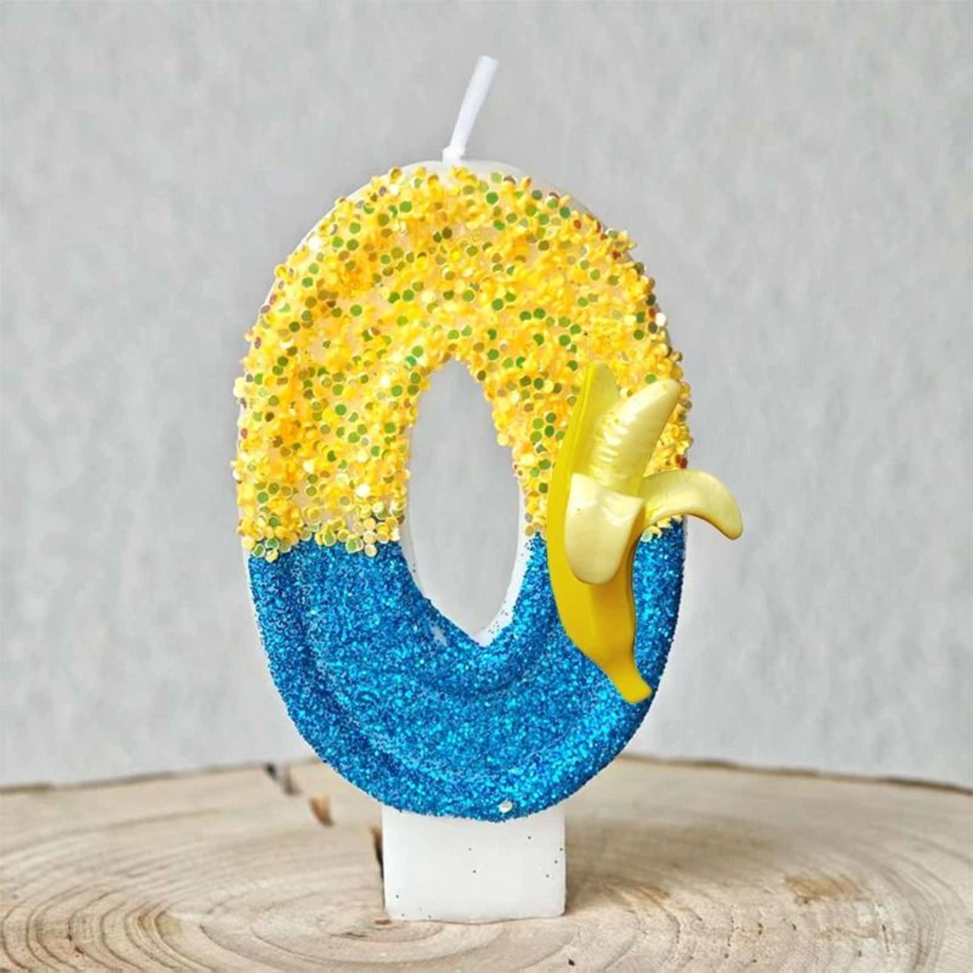Cute Banana Number Birthday Candle For Fun Kids Cake Celebrations Decor 20