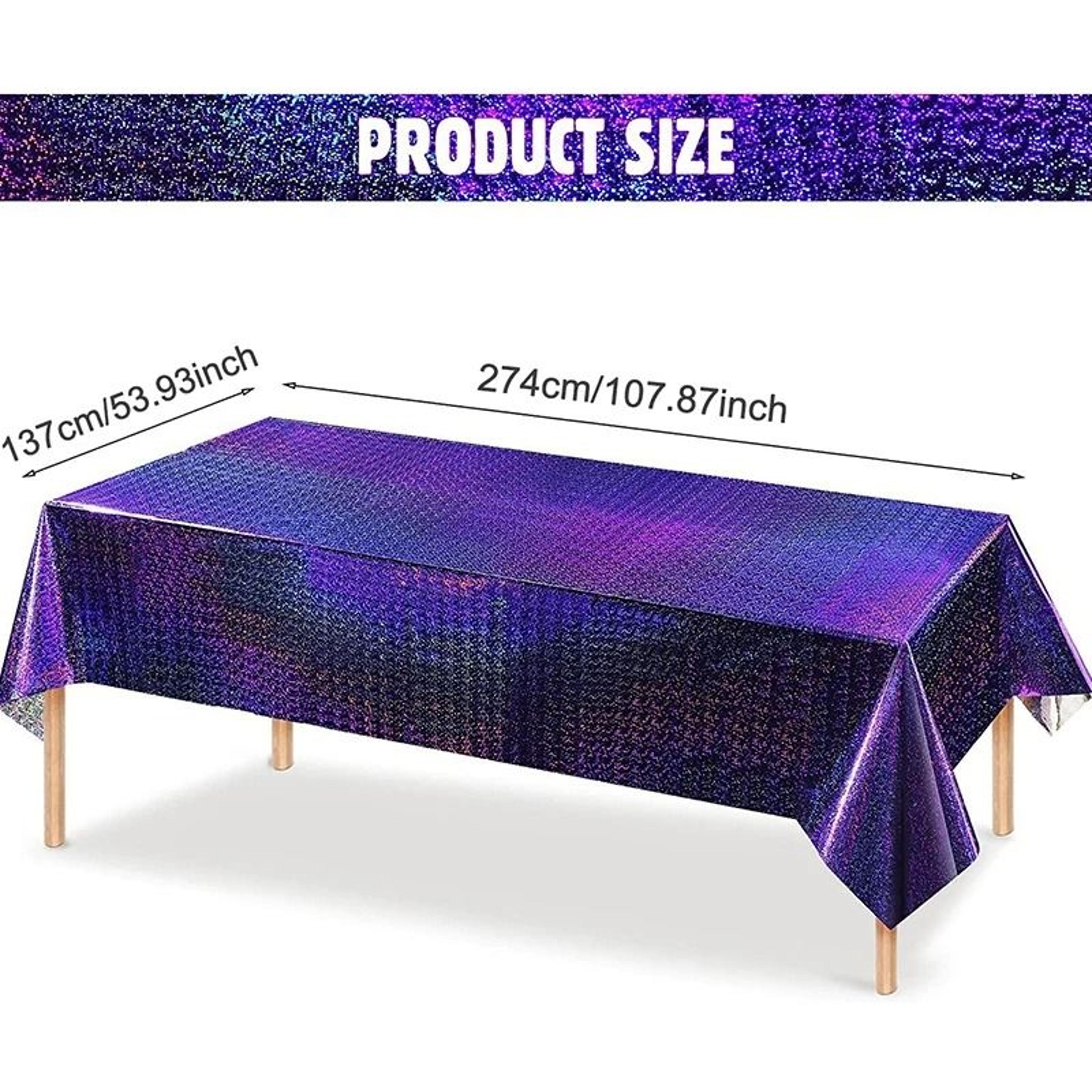Glitter Waterproof Foil Tablecloth For Elegant Wedding Birthday Baby Shower Parties 8