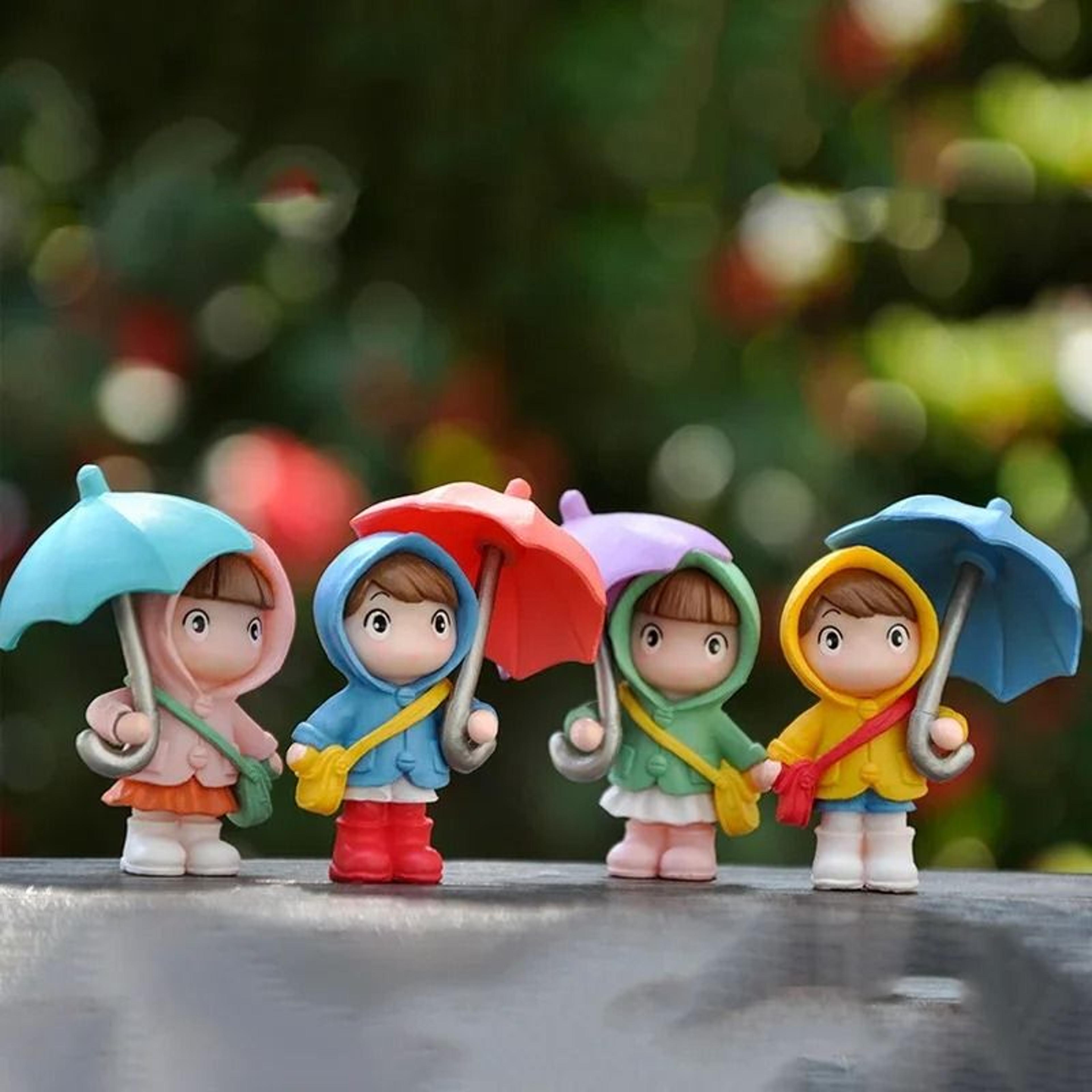 Cute Umbrella Couple Car Dashboard Figurines For Charming Interior Decor Gifts 1